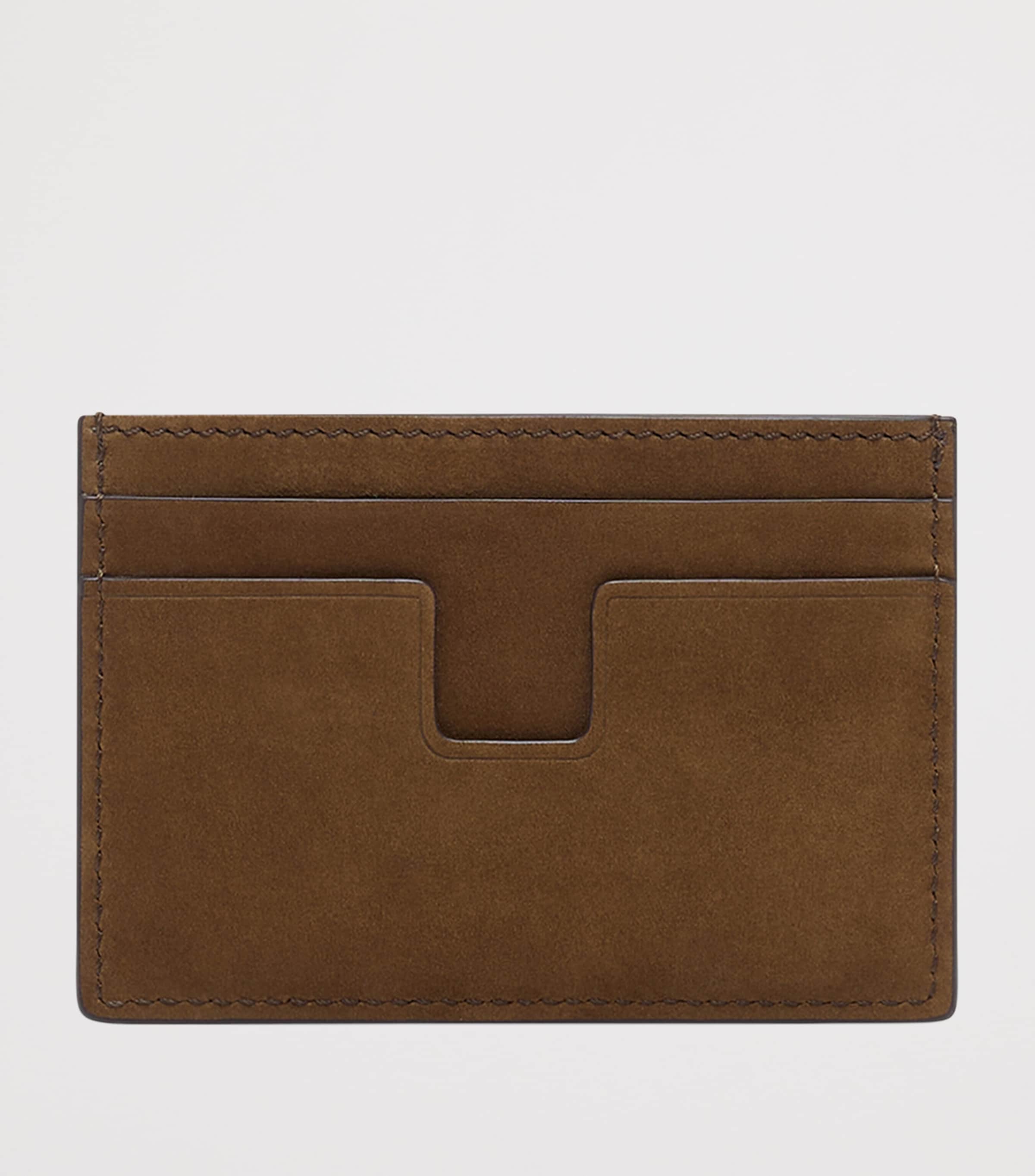 TOM FORD Suede T-Line Card Holder Ebu Image 2