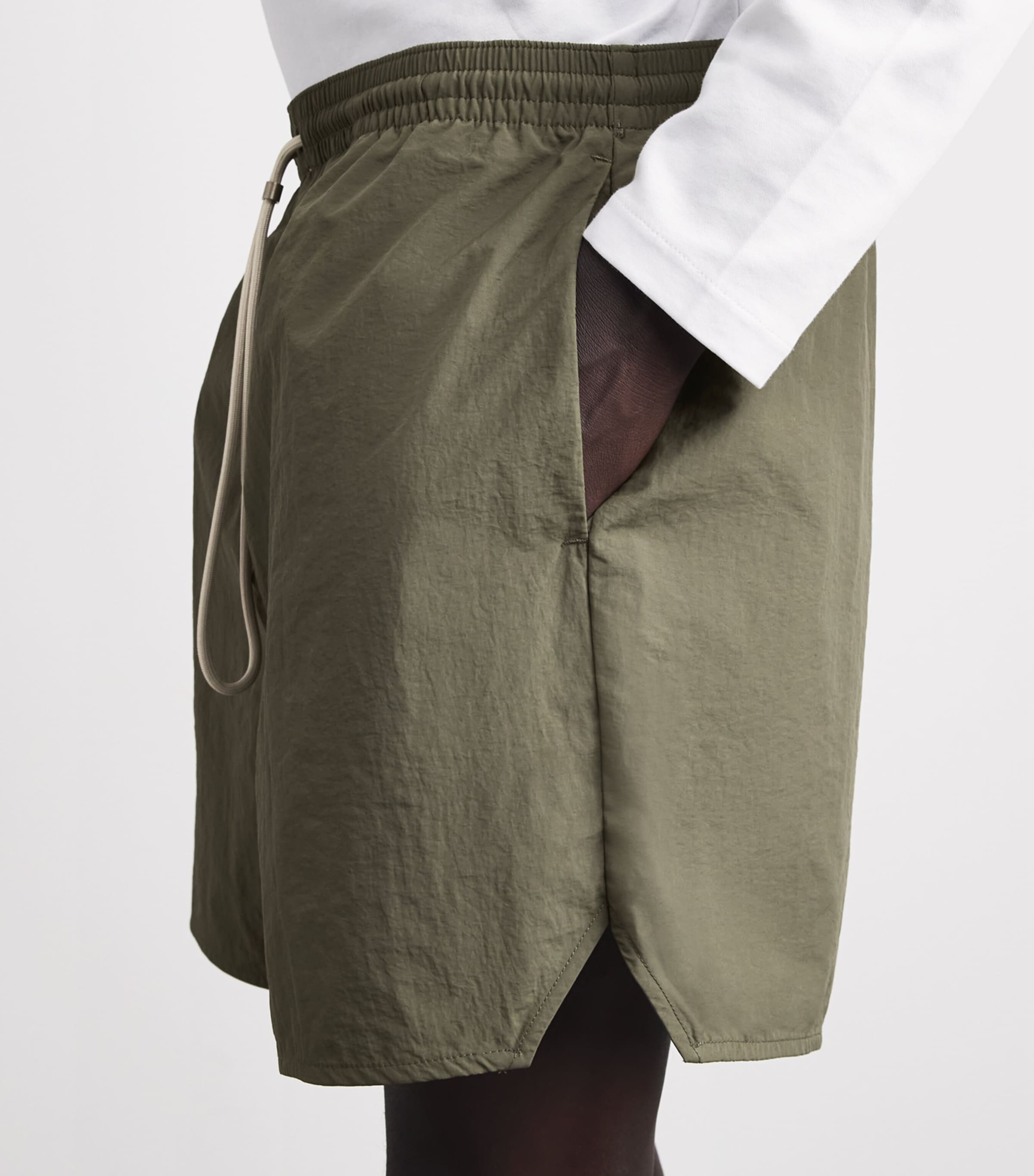 FEAR OF GOD ESSENTIALS Mens Swim Shorts Moss Image 3