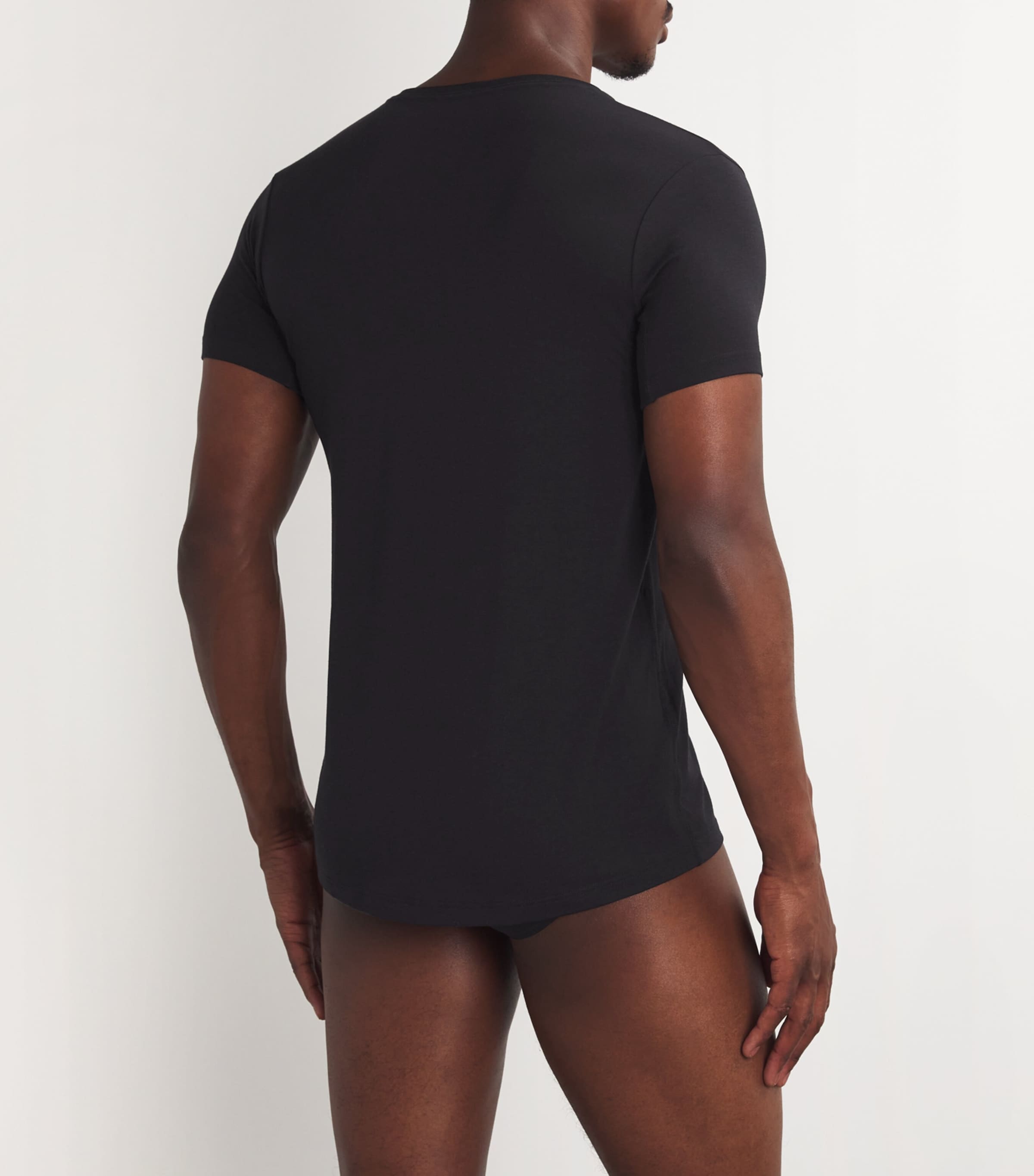 Cotton-Blend Daily Climate Control T-Shirt 3000/BLACK Image 3