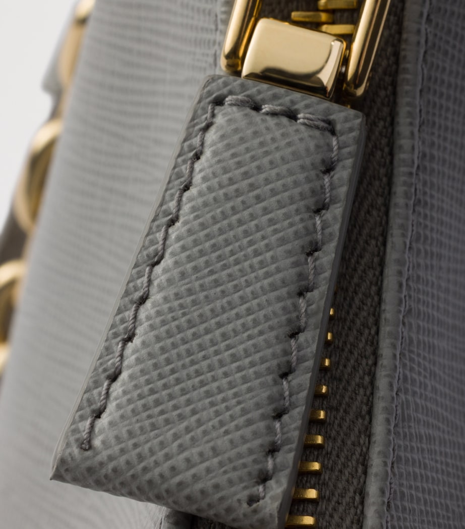 Prada Mini Saffiano Leather Re-Edition Bag Grey Image 5