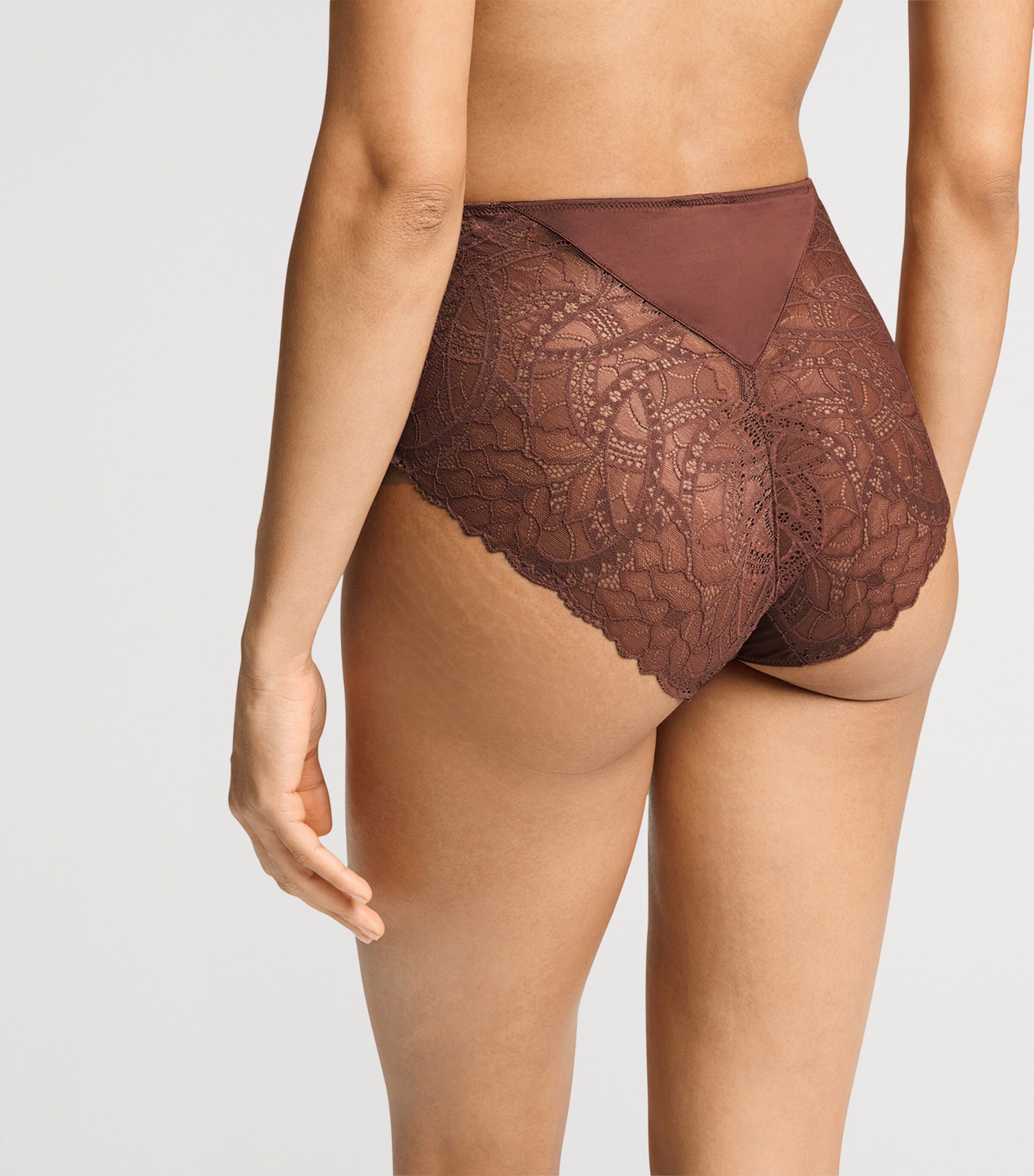 Hanro Womens Azelia Maxi Briefs Cinnamon Image 5