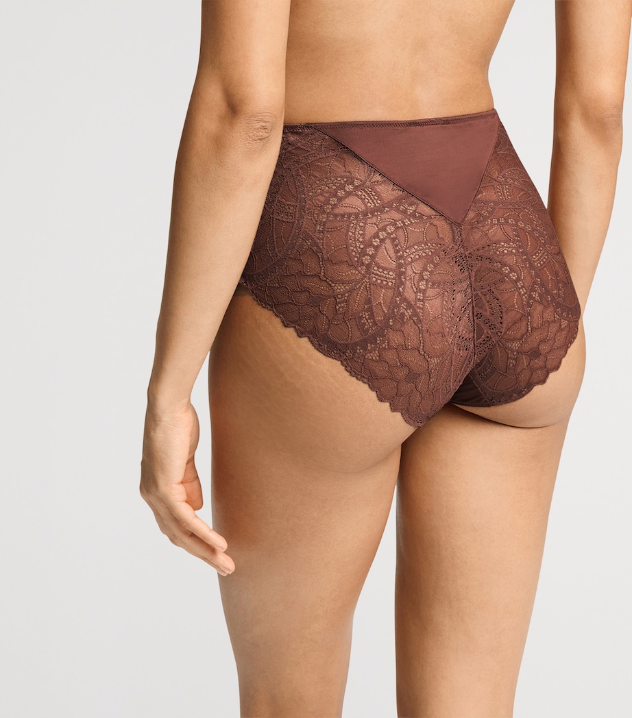 Hanro Womens Azelia Maxi Briefs Cinnamon Image 5