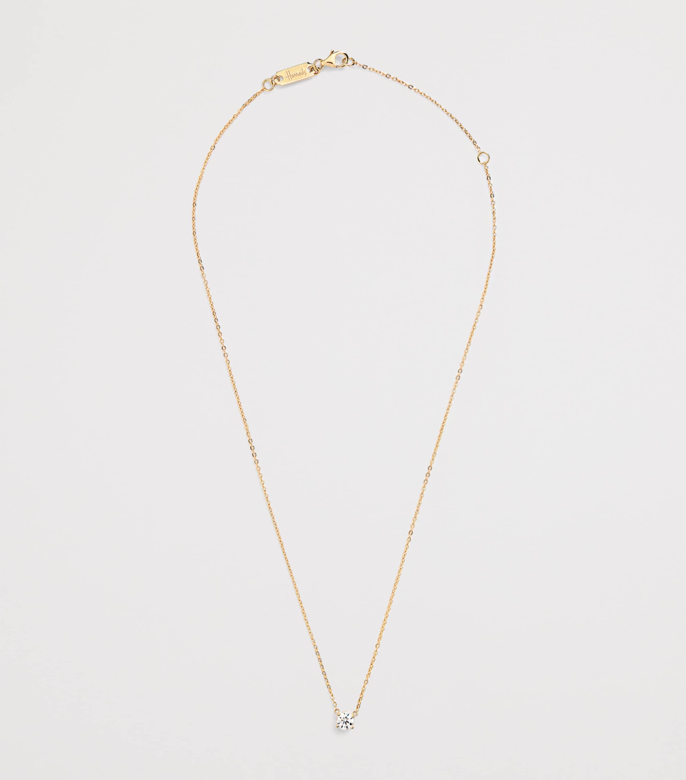 Yellow Gold and Diamond Pendant Necklace (0.50ct) YELLOW GOLD Image 3