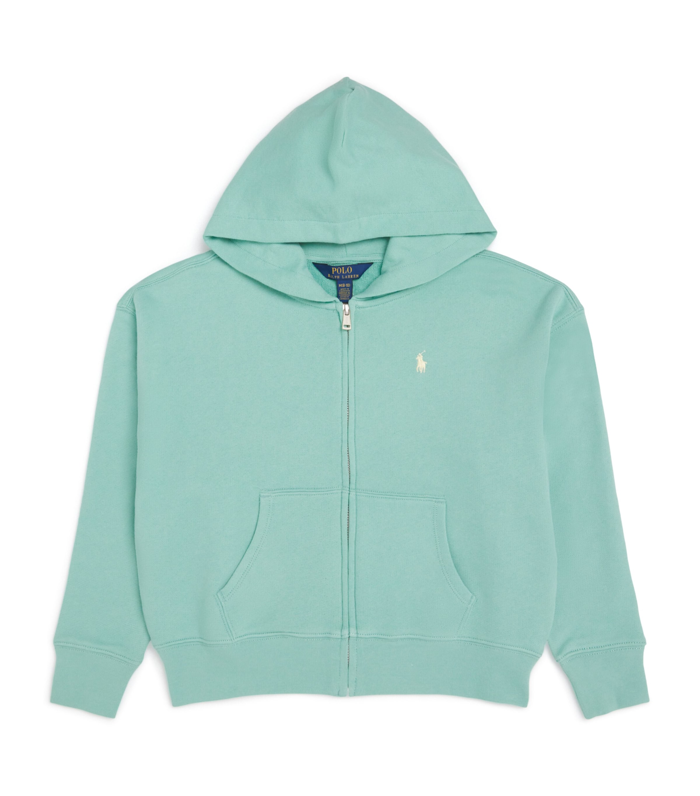 Polo Pony Zip-Up Hoodie (7-14 Years) GREEN Image 1