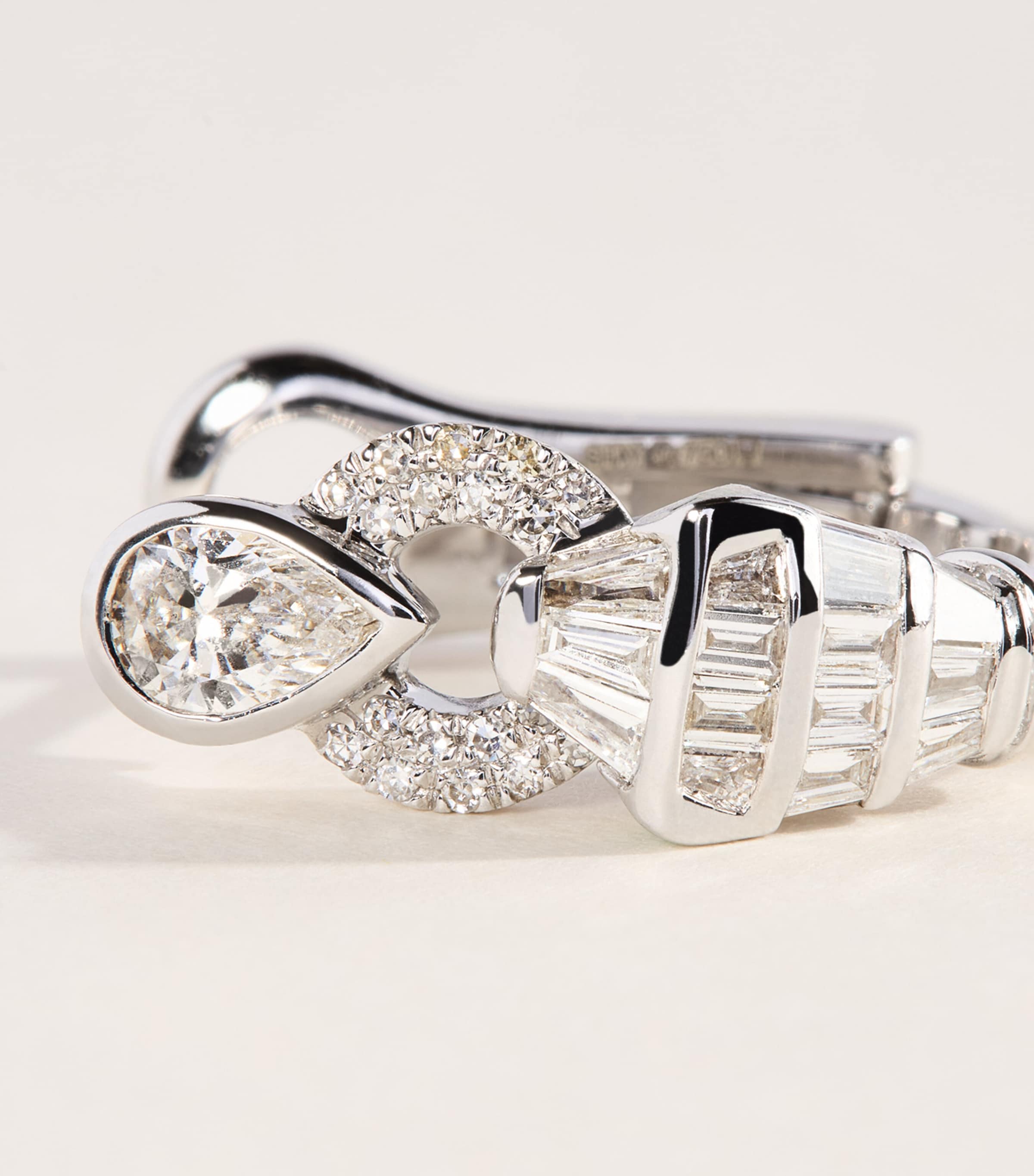 SHAY White Gold and Diamond Serpentine Earrings White Gold Image 4