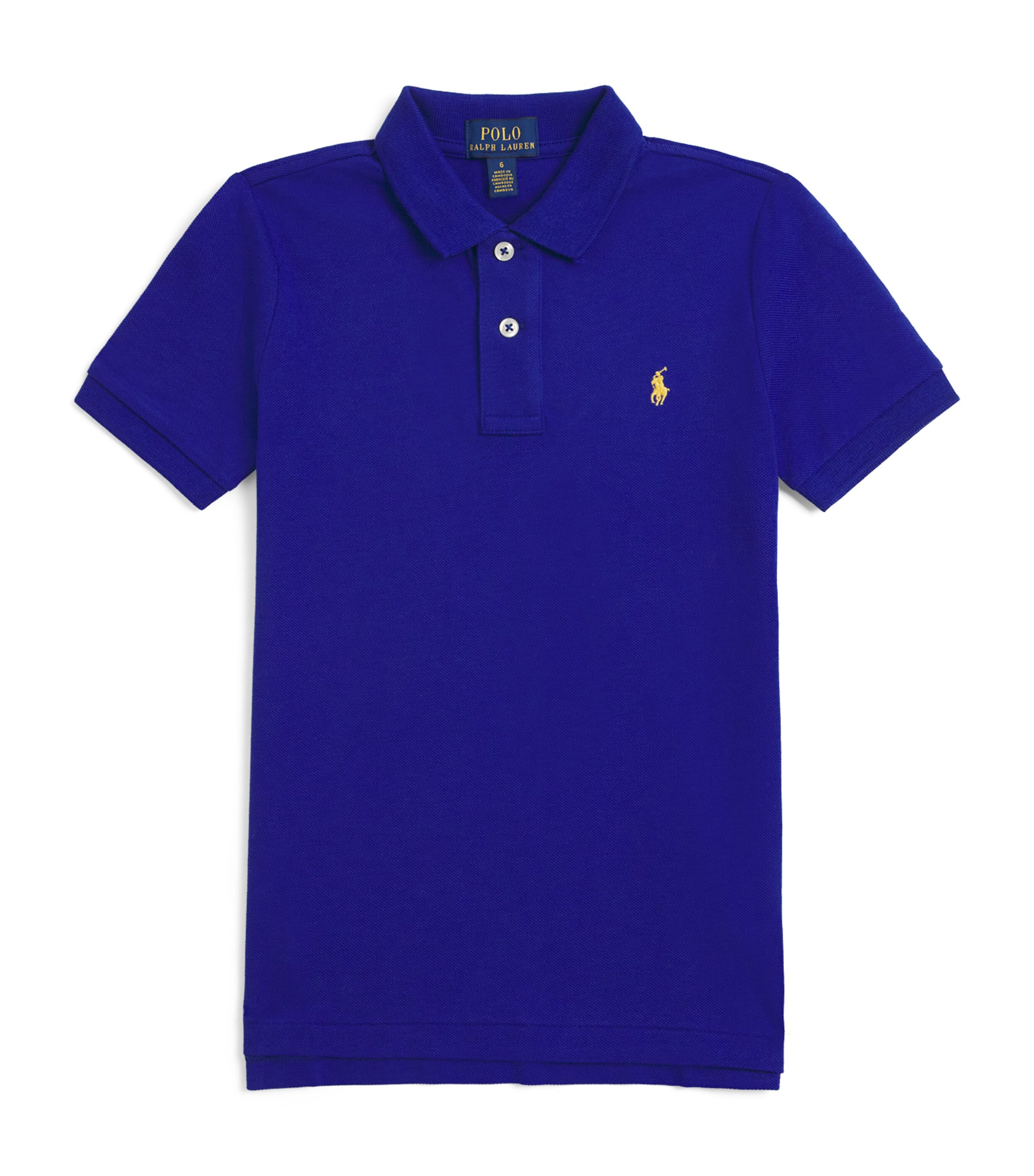 Ralph Lauren Cotton Polo Shirt In Blue