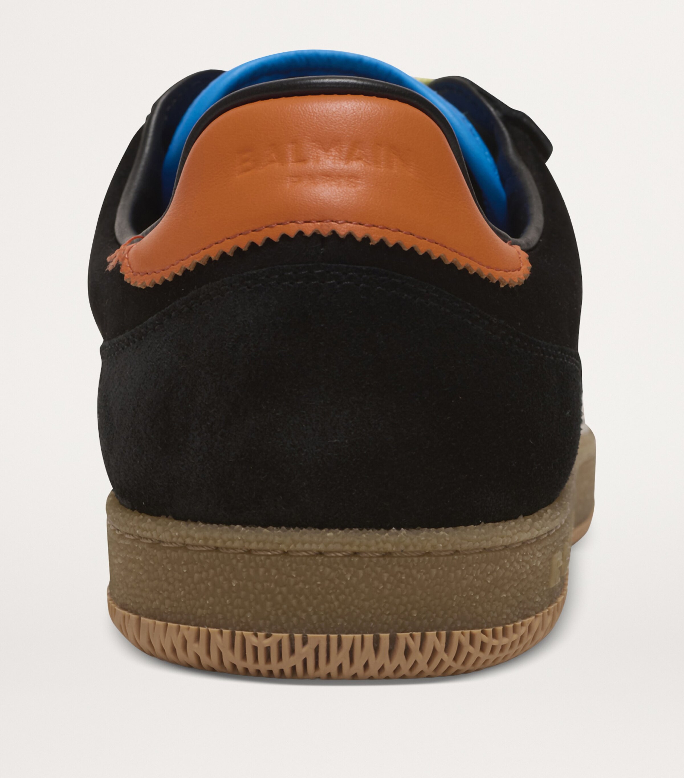 Balmain Suede Swan Sneakers Gris/jaune/orange Image 8