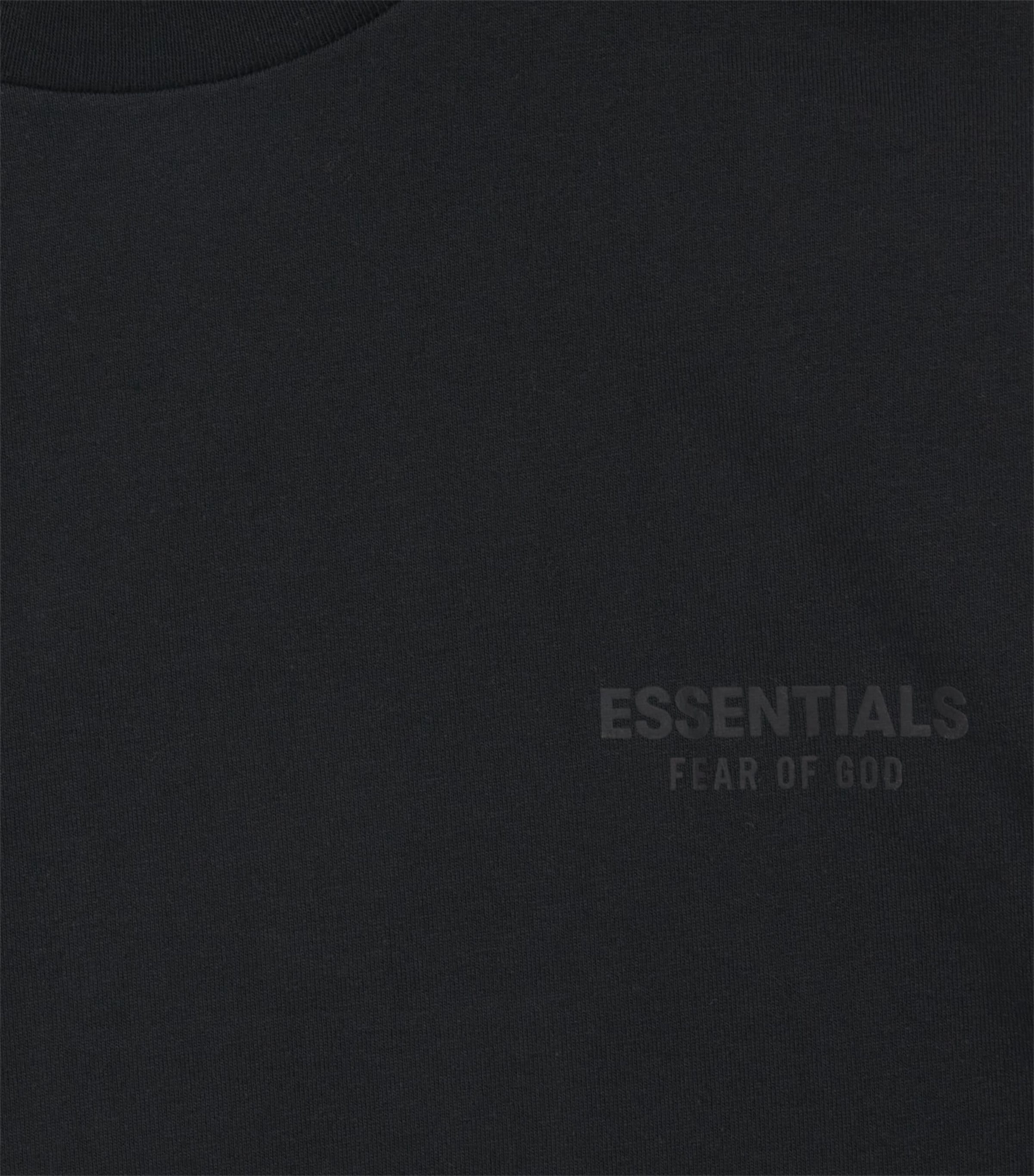FEAR OF GOD ESSENTIALS KIDS Cotton Logo T-Shirt (2-16 Years) Vintage Black Image 3