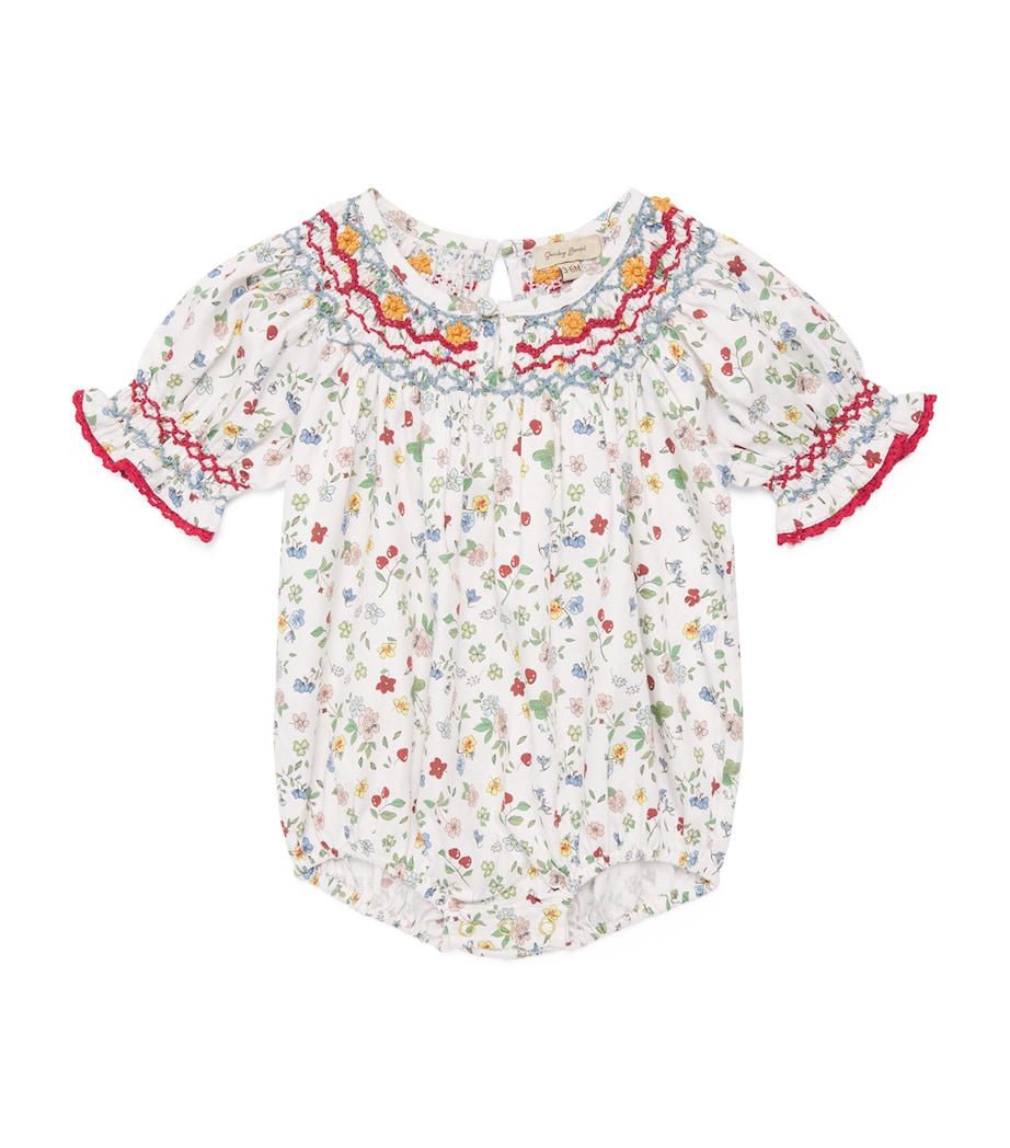 Shirley Bredal Cotton Smocked Madeline Bodysuit (3 Months - 3 Years) Tut Tutti Frutti Image 1