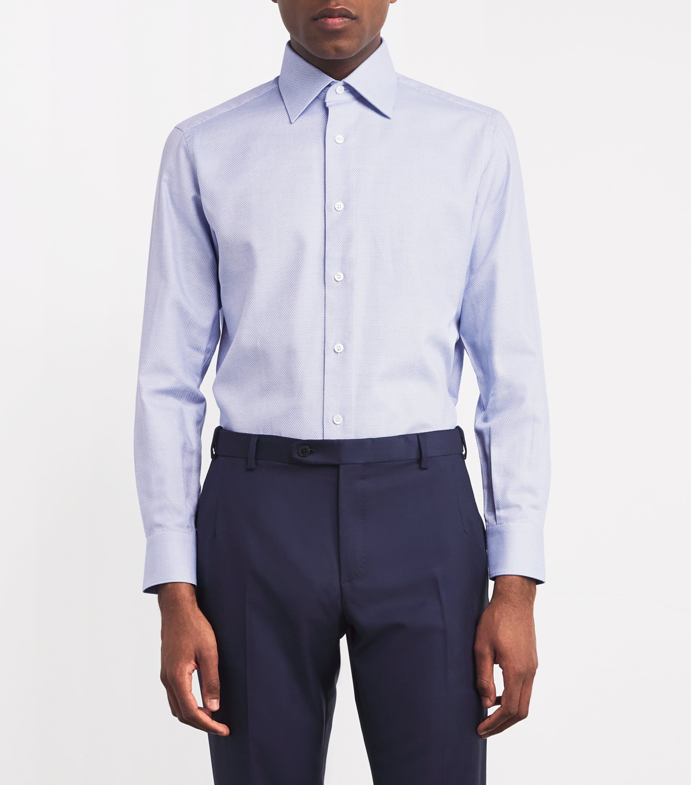 Cotton Micro-Houndstooth Shirt 9049 Image 3