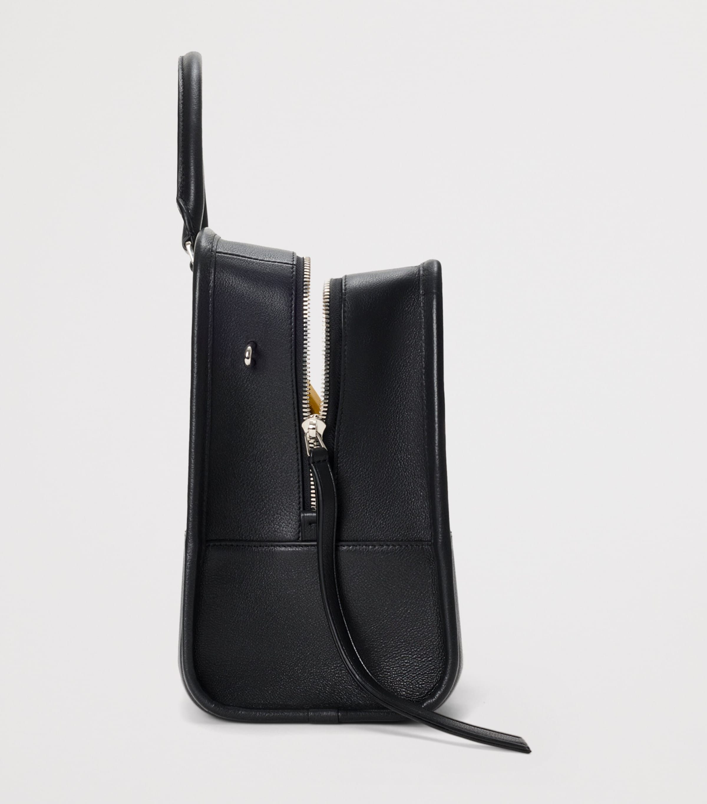 LOEWE x Cosima Von Bonin Large Leather Amazona 180 Lazy Dog Top-Handle Bag Black/yellow Image 4