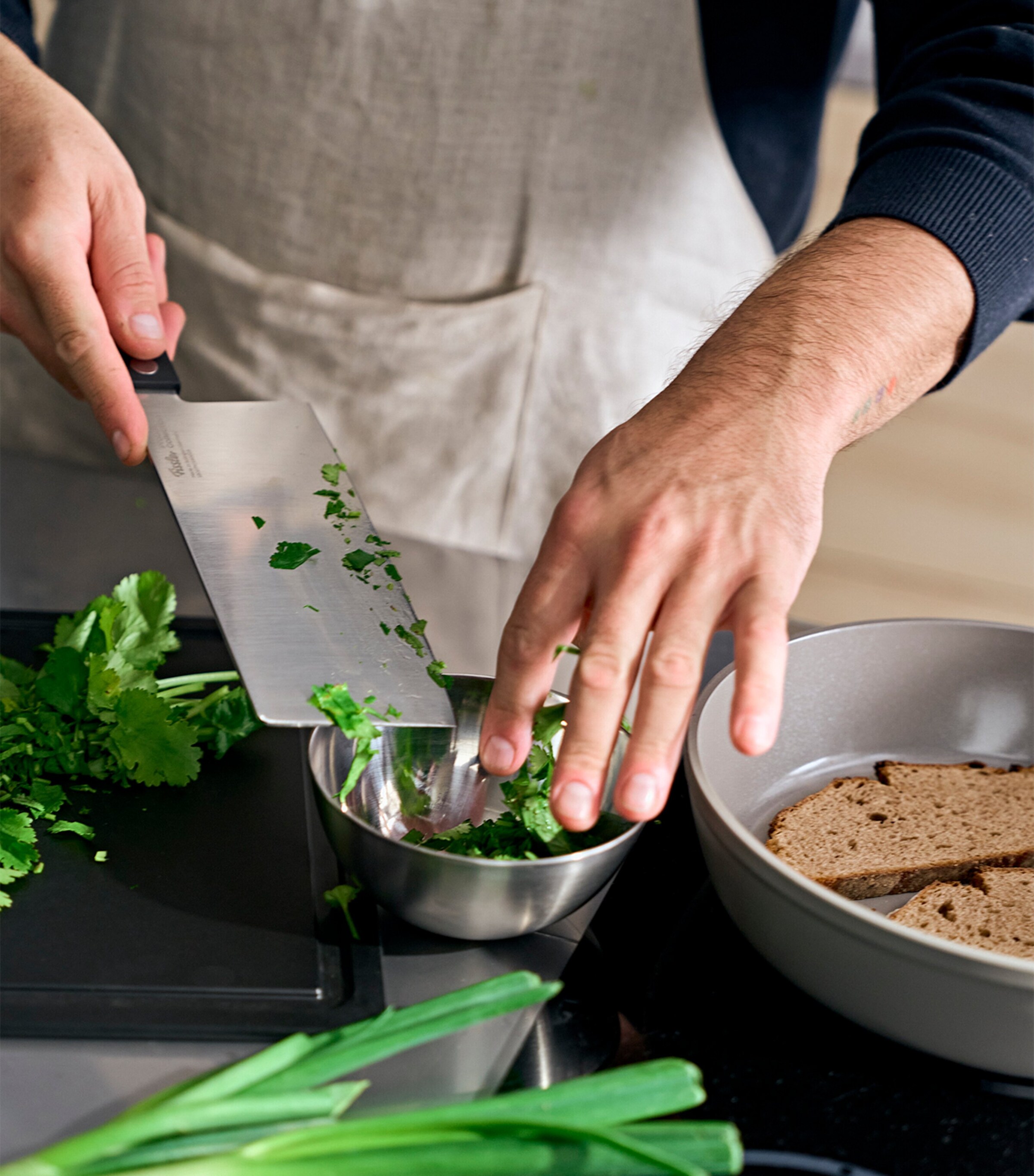 Stainless Steel ProCut Chinese Chef's Knife SS / SILVER / BLACK Image 5