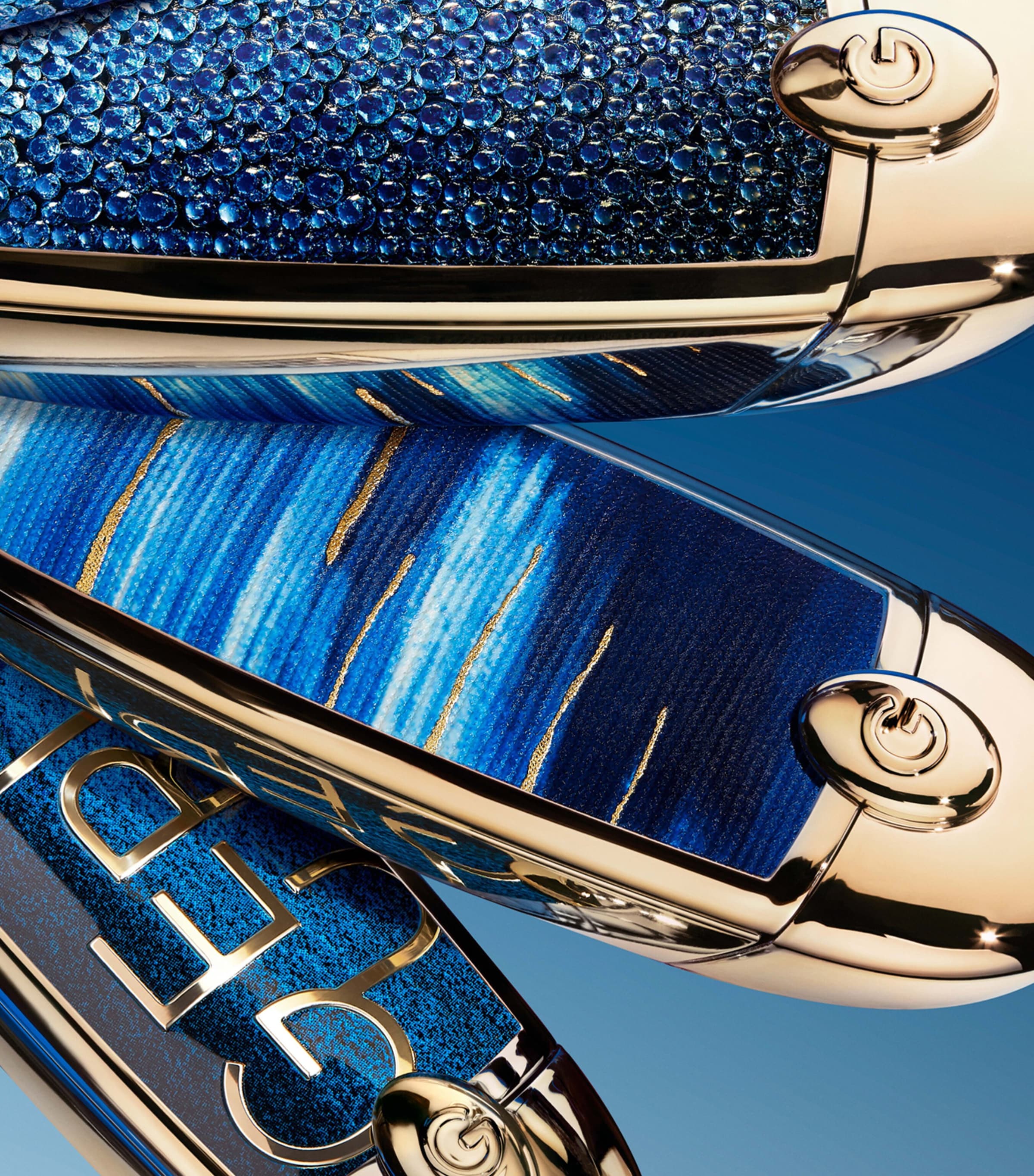 Guerlain Rouge G L’Heure Bleue Double Mirror Jewel Case - Limited Edition Image 3