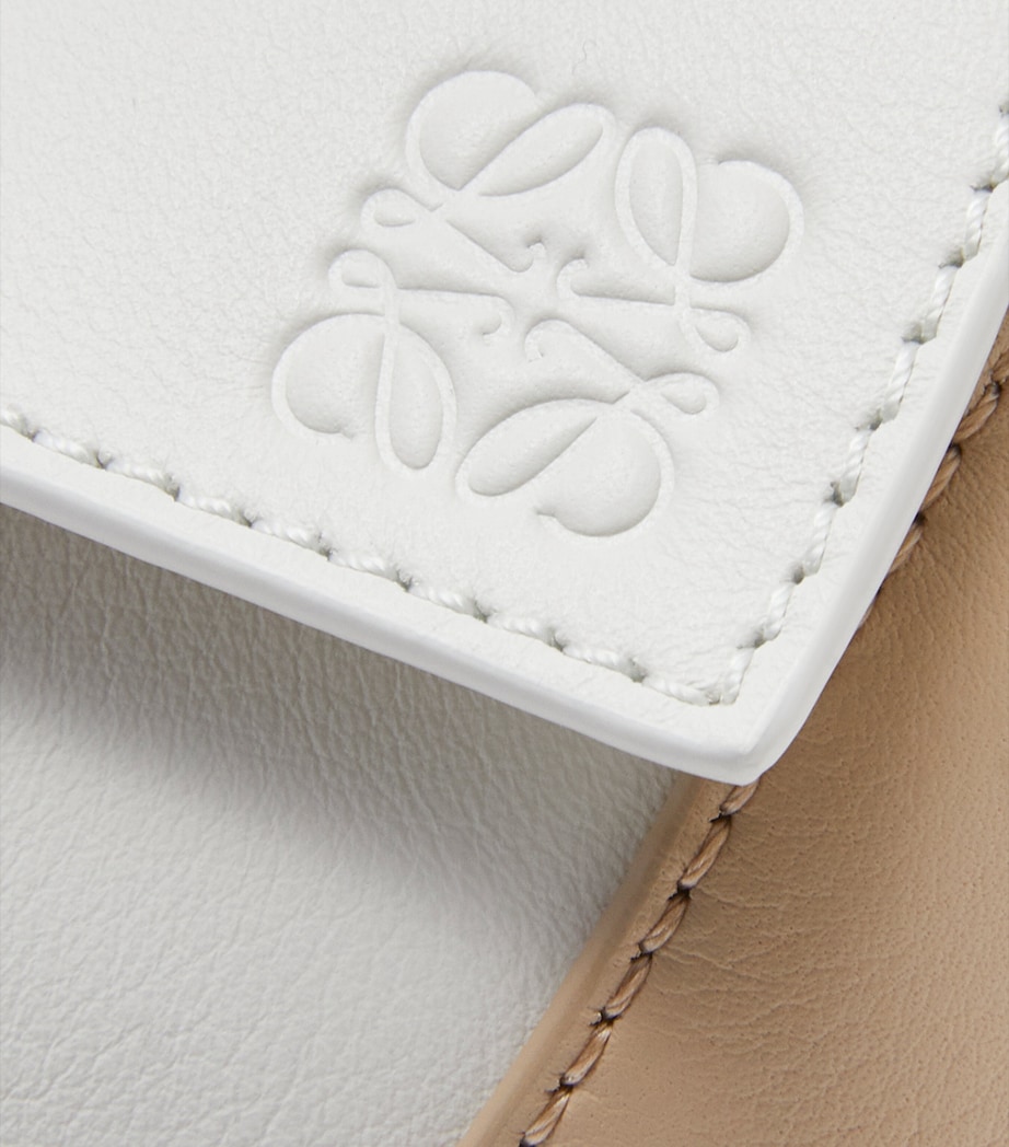 Mini Leather Puzzle Edge Top-Handle Bag SOFT WHITE/PAPER Image 11