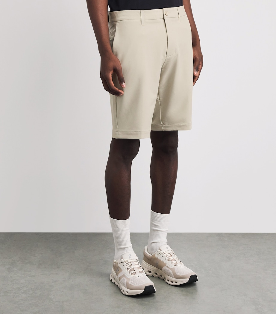 BOSS Mens Slim-Fit Shorts Light Beige Image 4