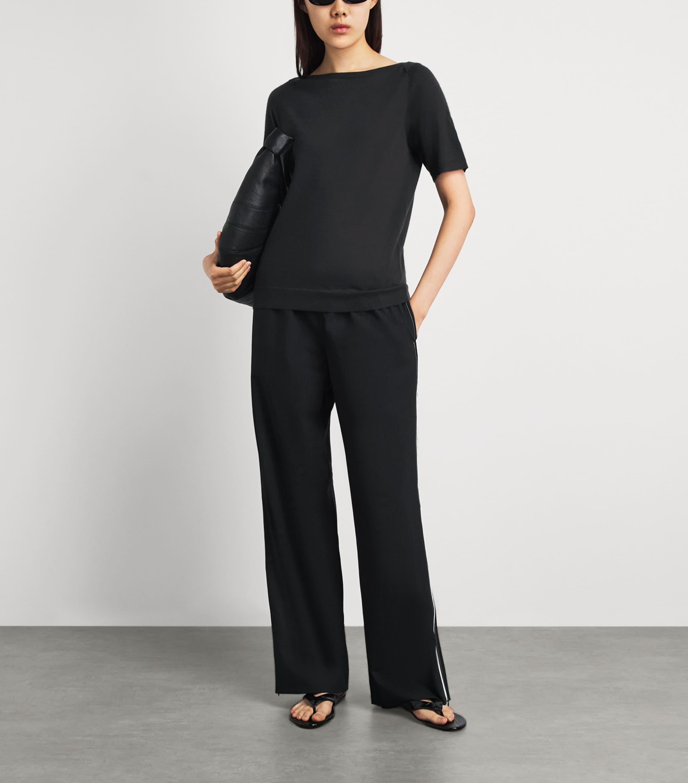 Herskind Womens Cashmere Emanuelle T-Shirt Iron Image 2