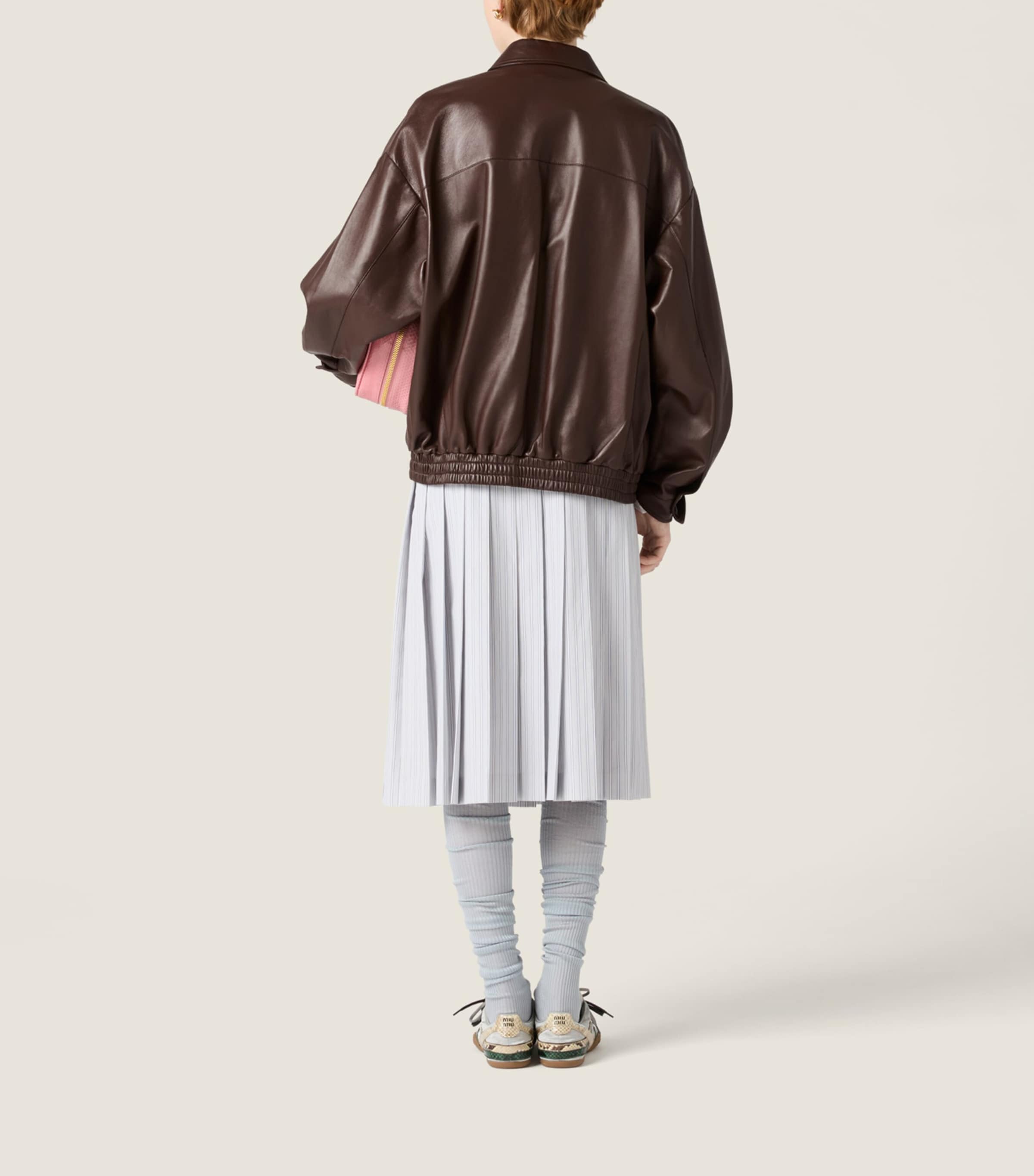 Miu Miu Womens Nappa Leather Jacket Image 3