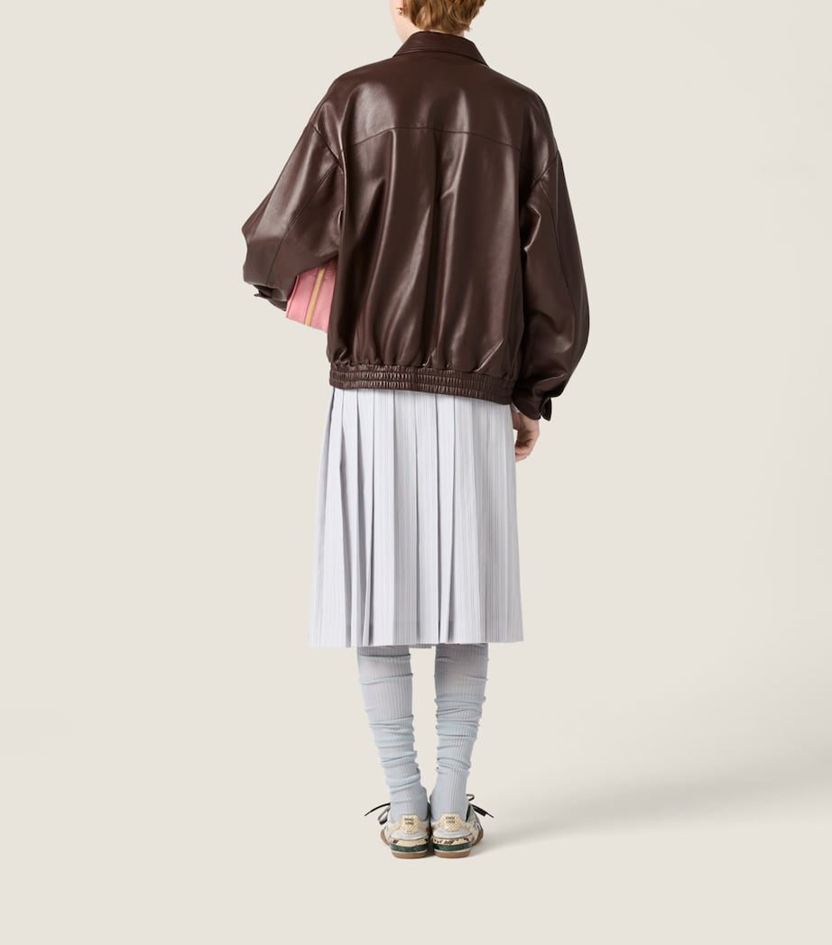 Miu Miu Womens Nappa Leather Jacket Image 3