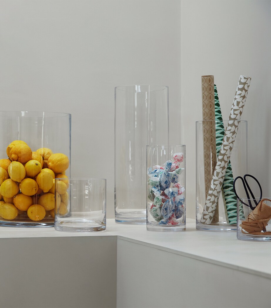 Tall Glass Column Vase (42cm) CLEAR Image 6