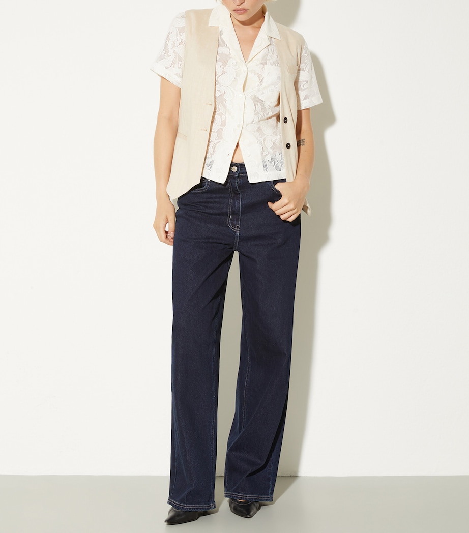 MAX&Co. Womens Straight Jeans Navy Image 5