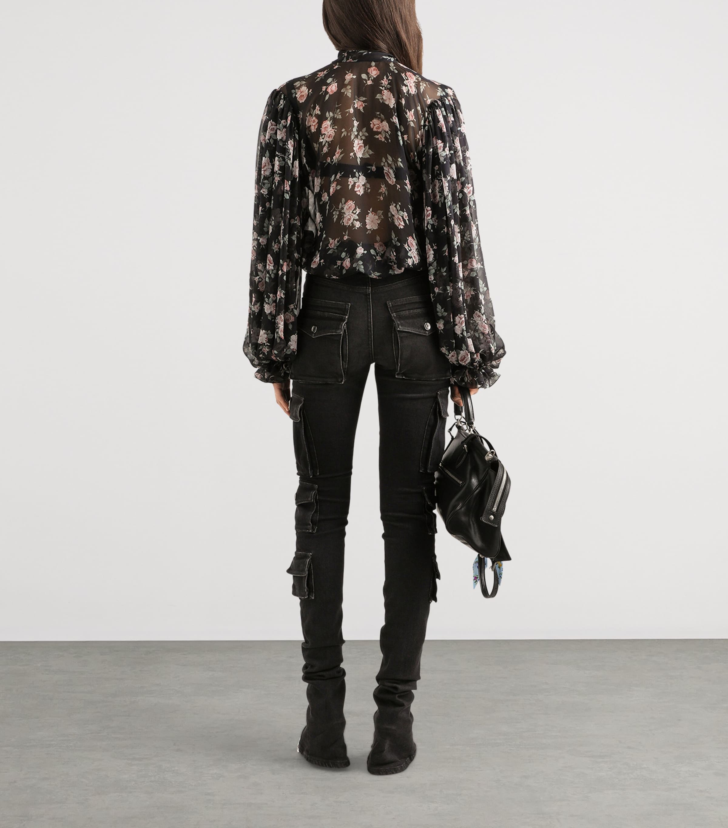 Cargo-Pocket Skinny Jeans S9001-COMB Image 3