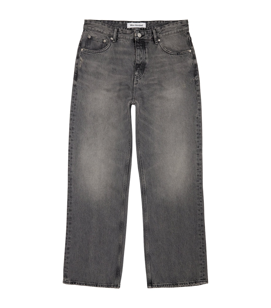 Won Hundred Mens Genoa Straight Jeans Tinted Grey Image 1