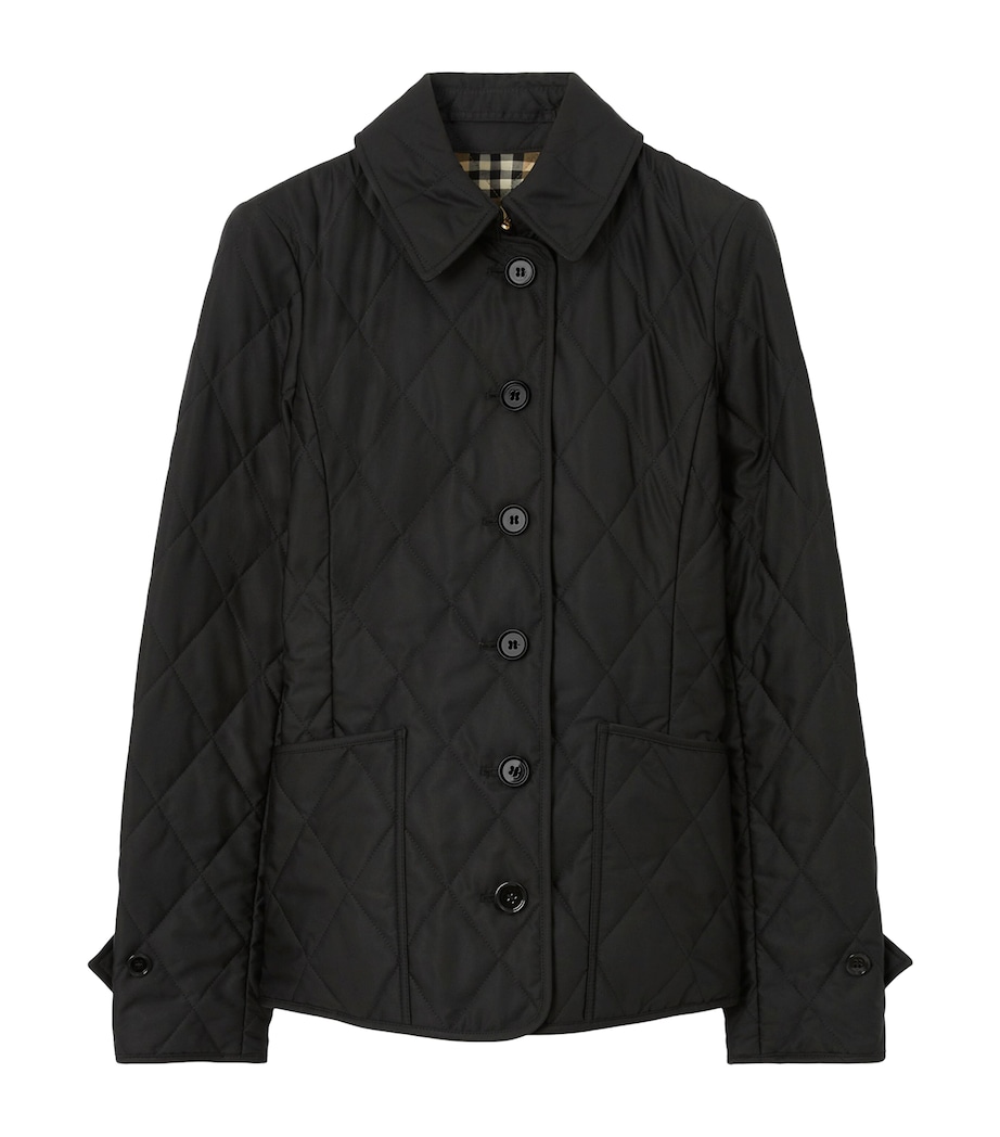 Burberry Womens Quilted Thermoregulated Jacket Black Image 1
