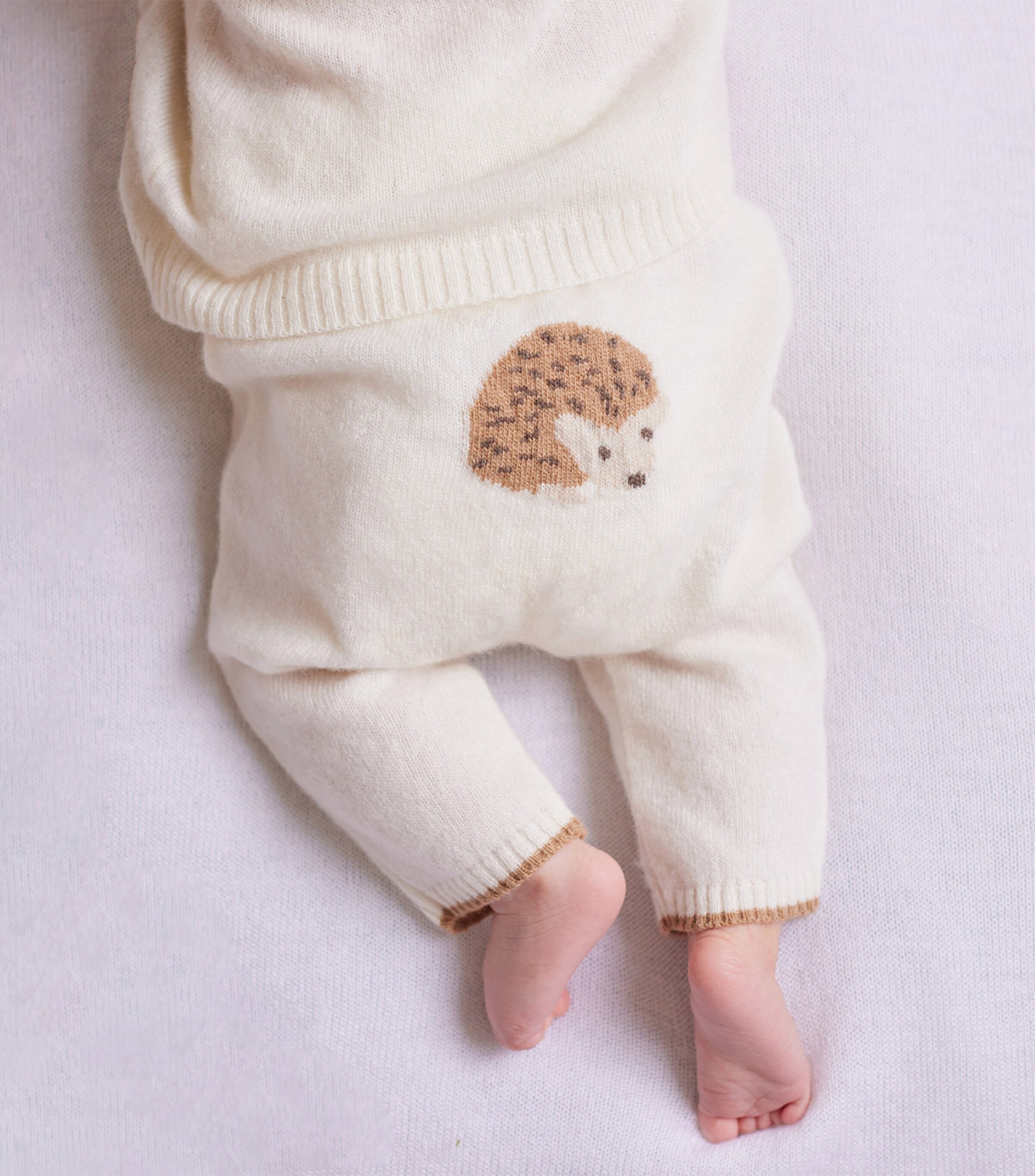 Wool-Cashmere-Blend Prickles Leggings (0-9 Months) OFF WHITE Image 2