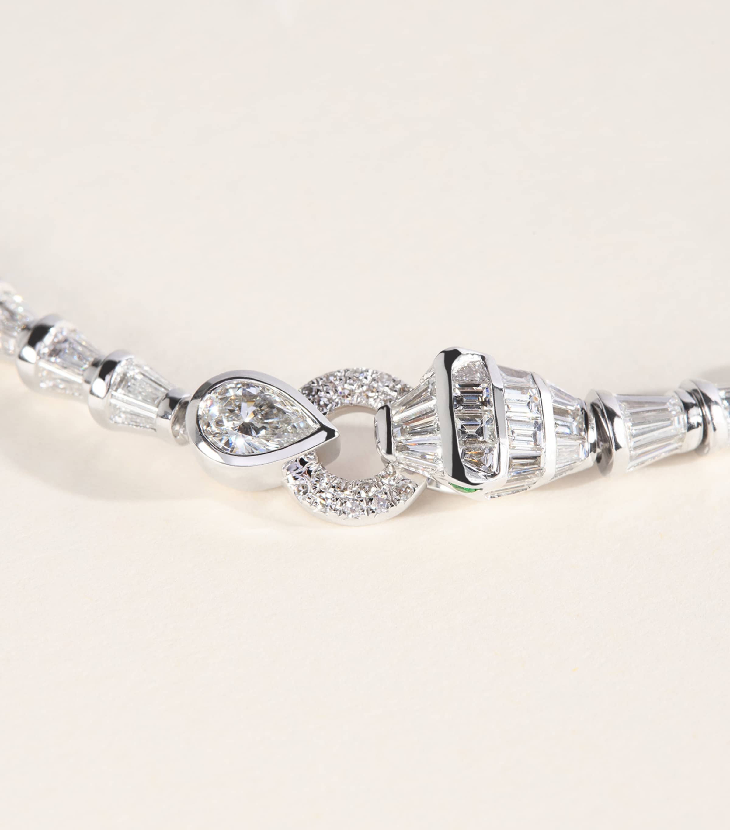 SHAY White Gold and Diamond Serpentine Necklace White Gold Image 4