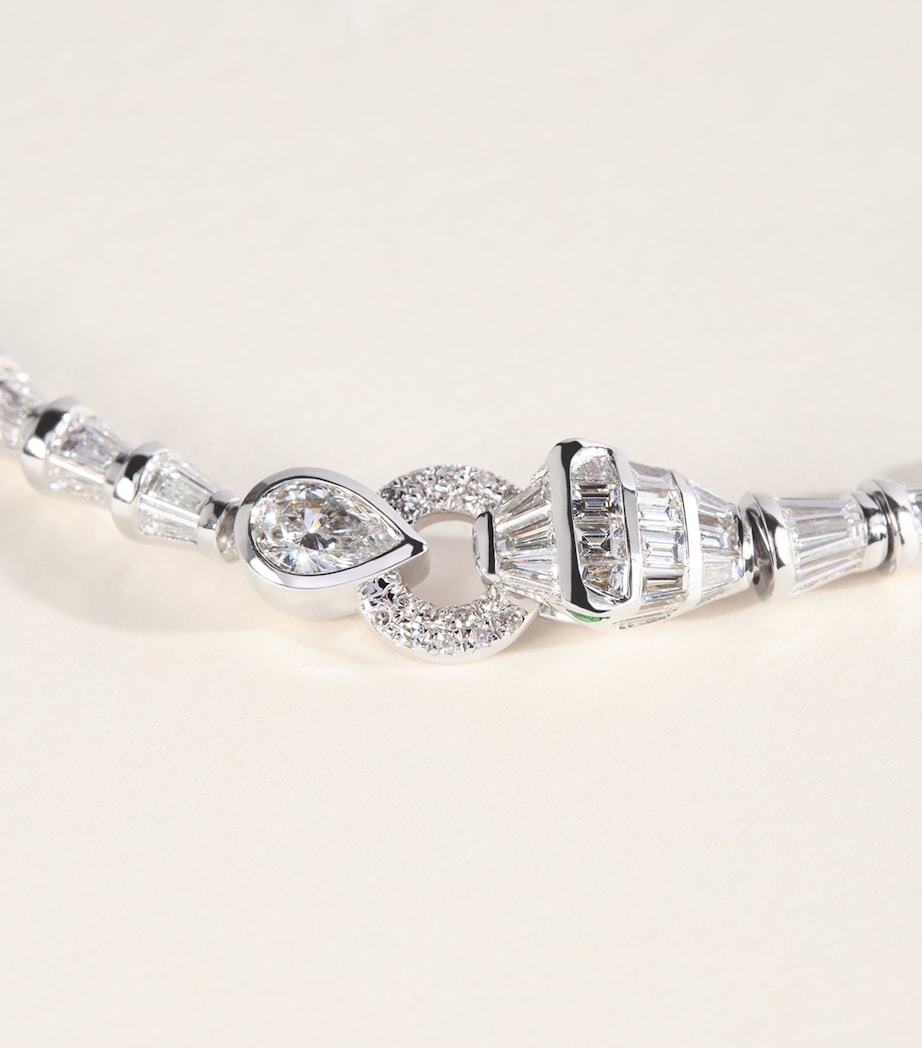 SHAY White Gold and Diamond Serpentine Necklace White Gold Image 4