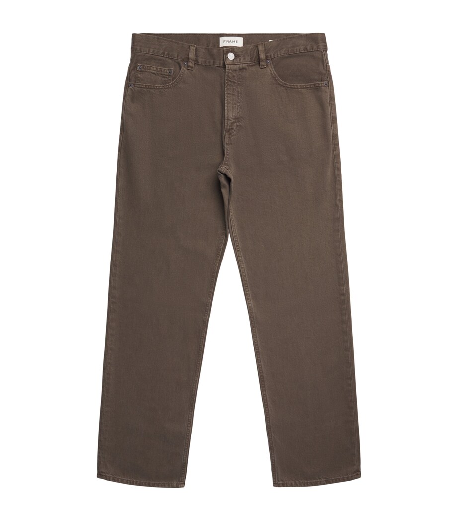 FRAME Mens Relaxed Jeans Bsne Brownstone Image 1