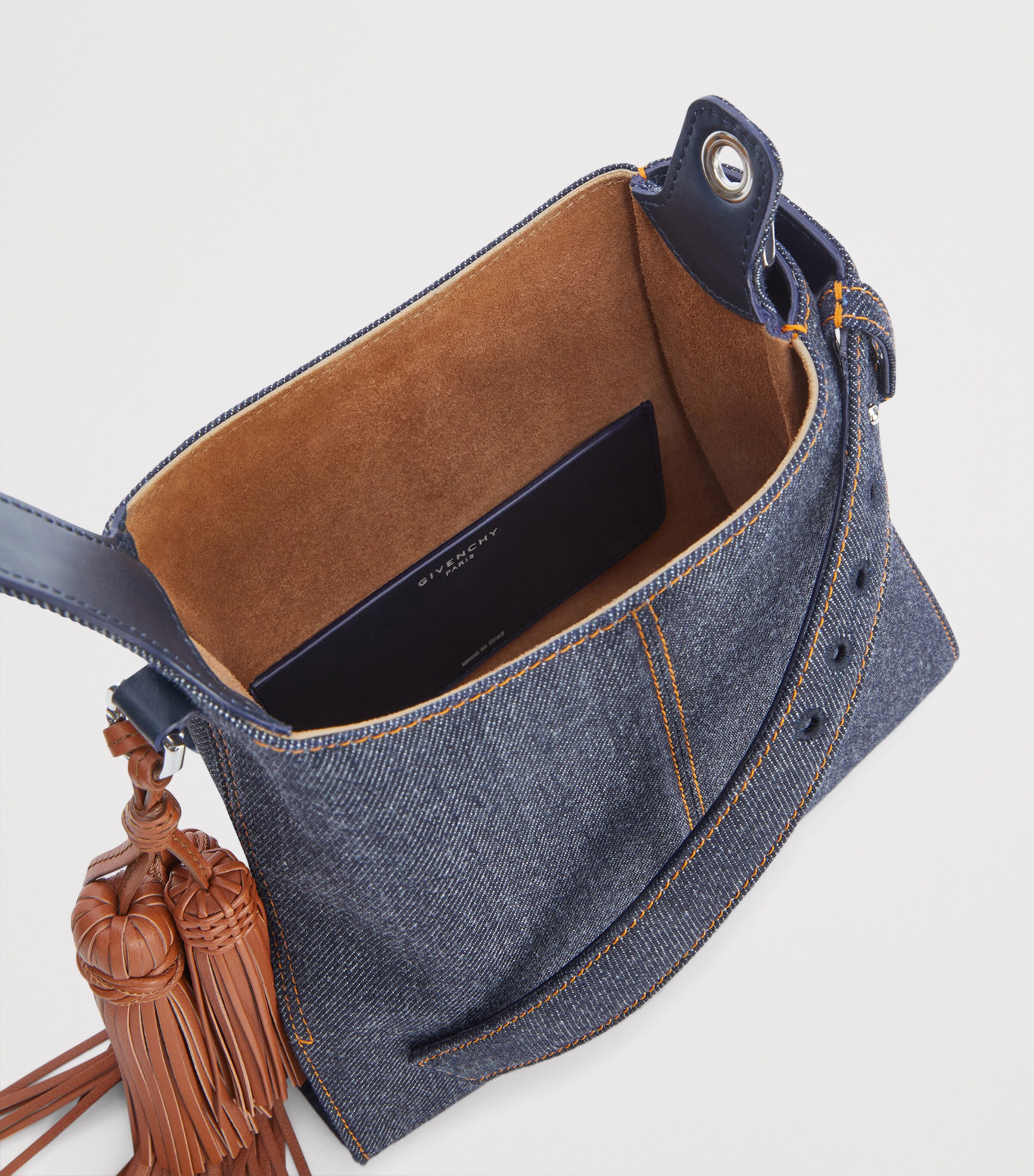 Mini Denim Day Hobo Bag INDIGO BLUE Image 4