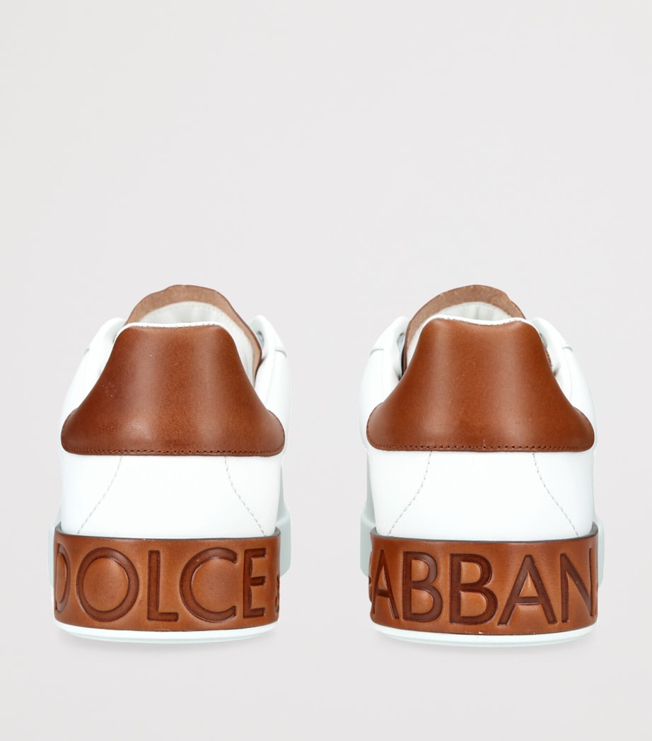 Leather Portofino Sneakers WHITE/COMB Image 2