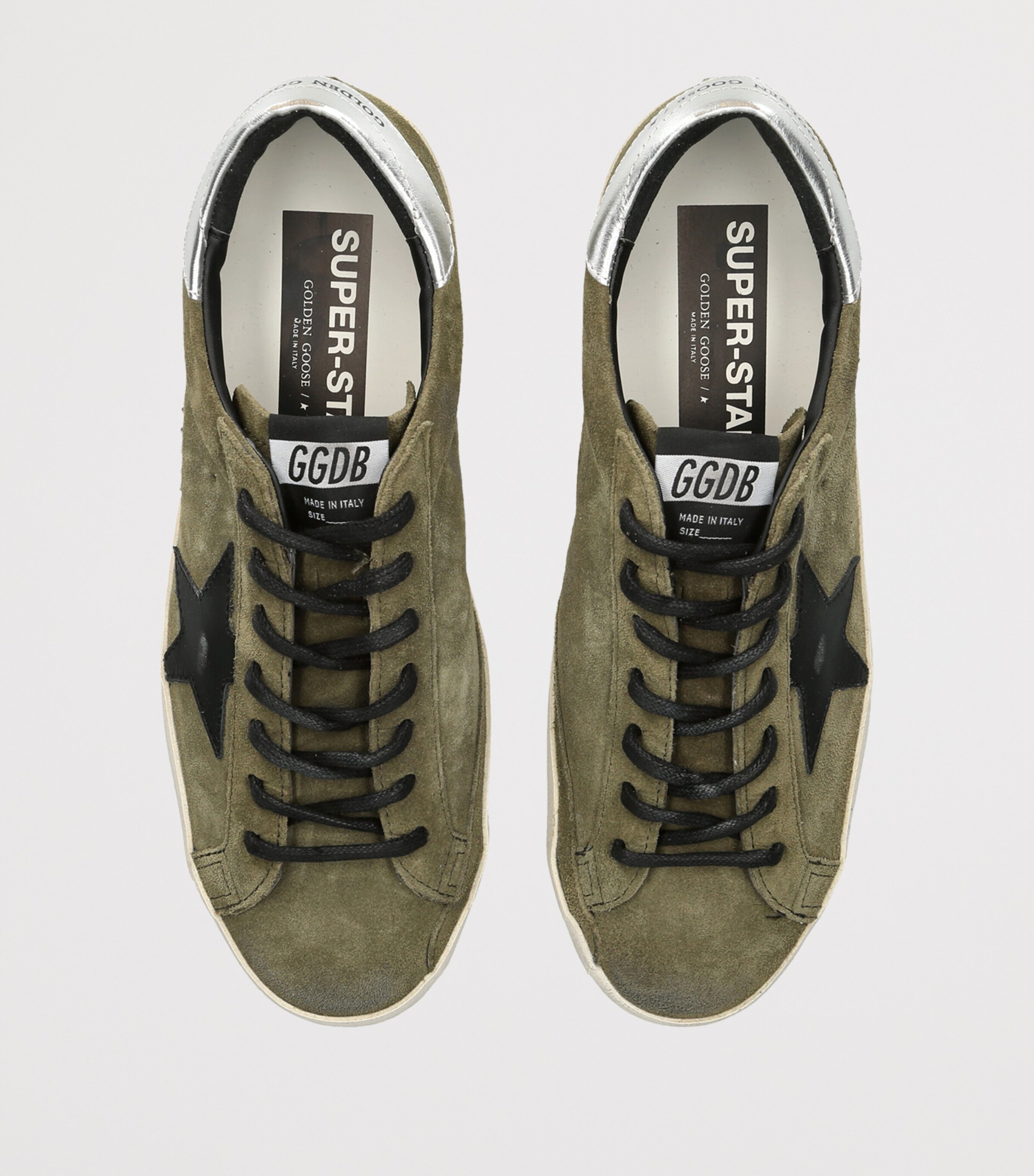 Golden Goose Suede Super Star Sneakers Khaki Image 4