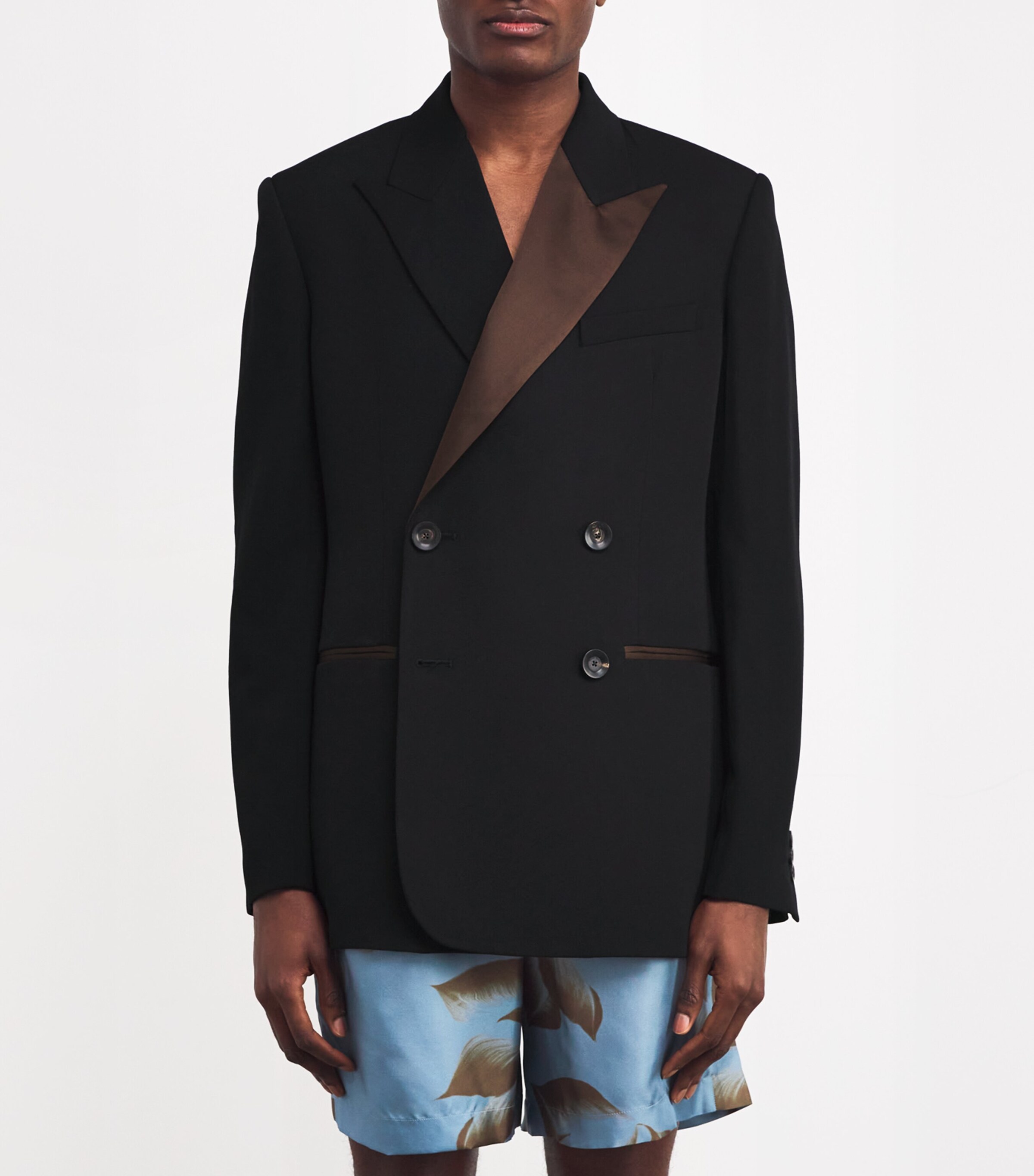Wales Bonner Mens Wool Rise Tuxedo Jacket Black Image 3