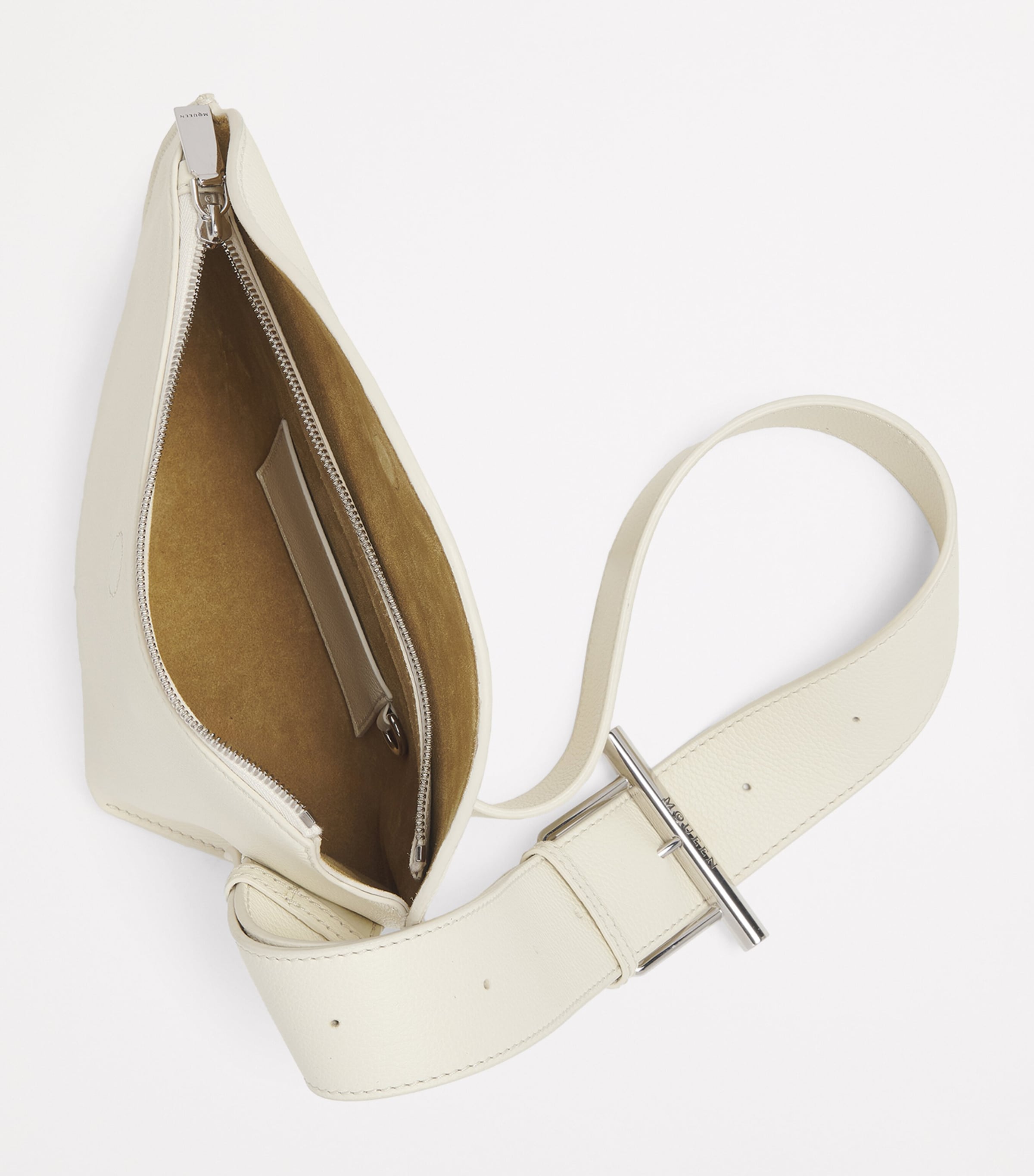 Leather T-Bar Sling Cross-Body Bag 9701 Image 6