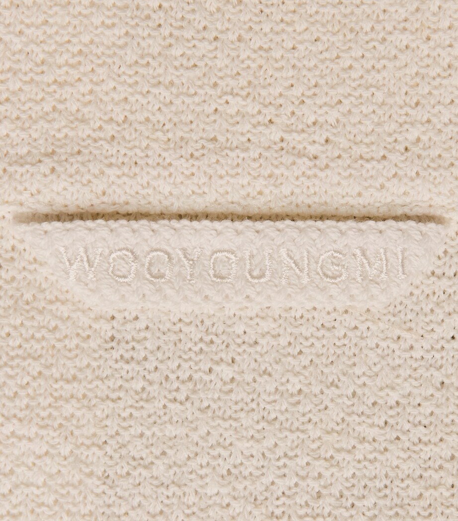 Wooyoungmi Mens Seersucker Short-Sleeve Shirt White Image 6