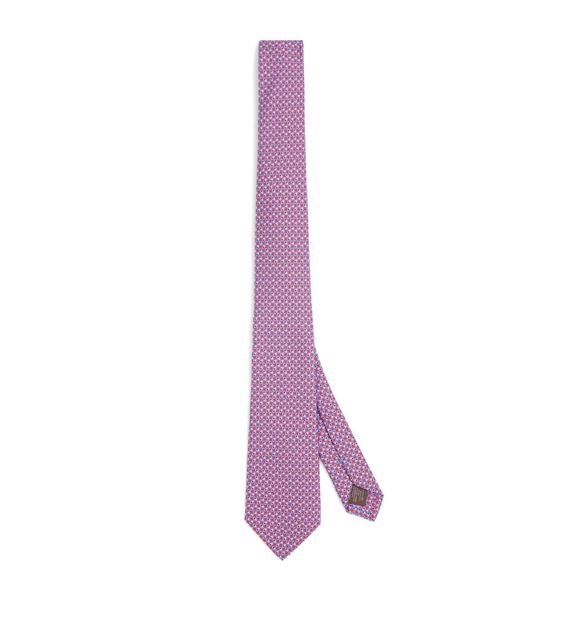 Silk Geometric Print Tie 3 Image 1