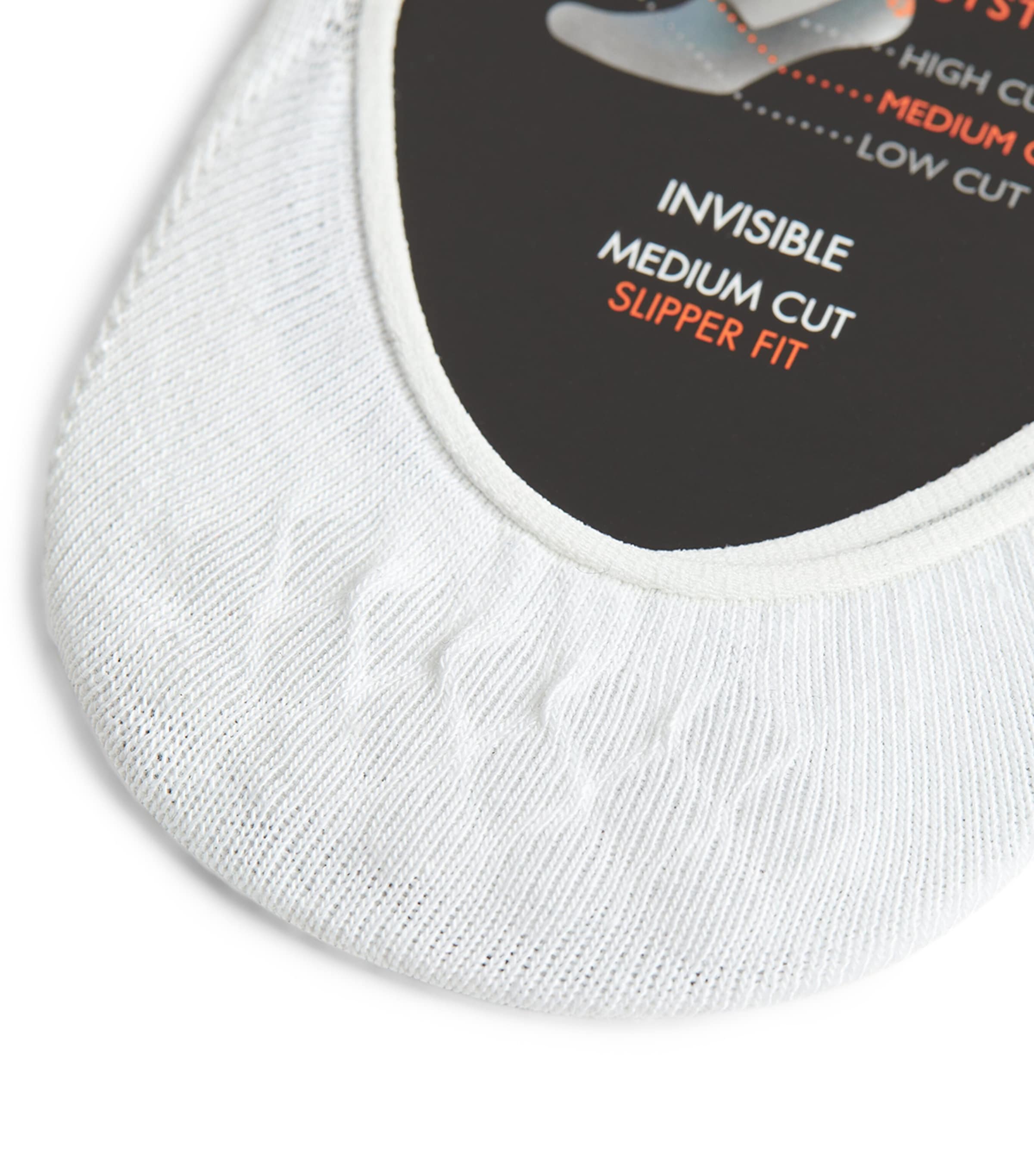 Step Medium-Cut No Show Socks 2000WHITE Image 2