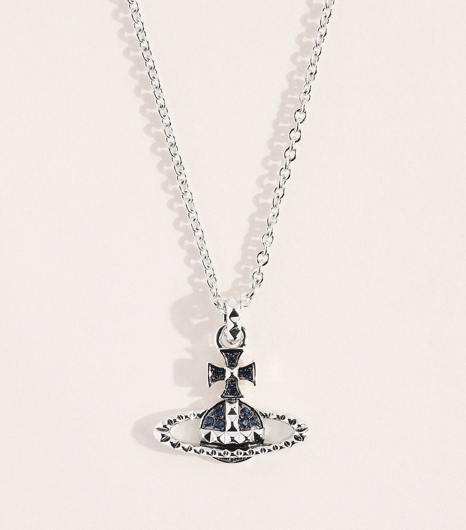 Vivienne Westwood Mayfair Bas Relief Pendant Necklace Rhod/gnm/mon Cr Image 1