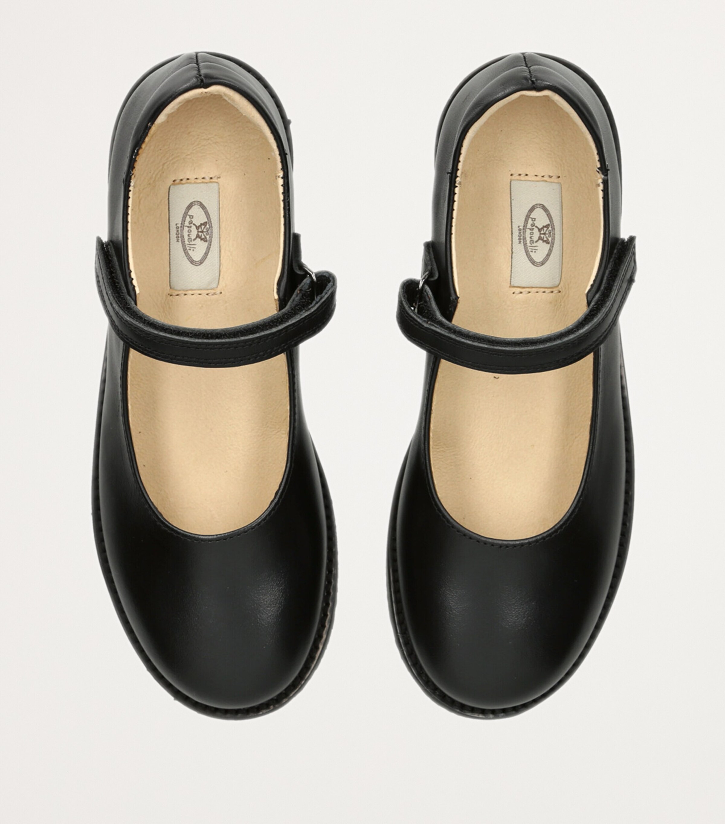 papouelli Leather Emilia Shoes Black Image 4