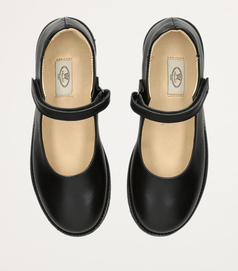 papouelli Leather Emilia Shoes Black Image 4