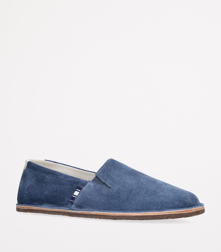 Suede Loafers BLUE Image 3