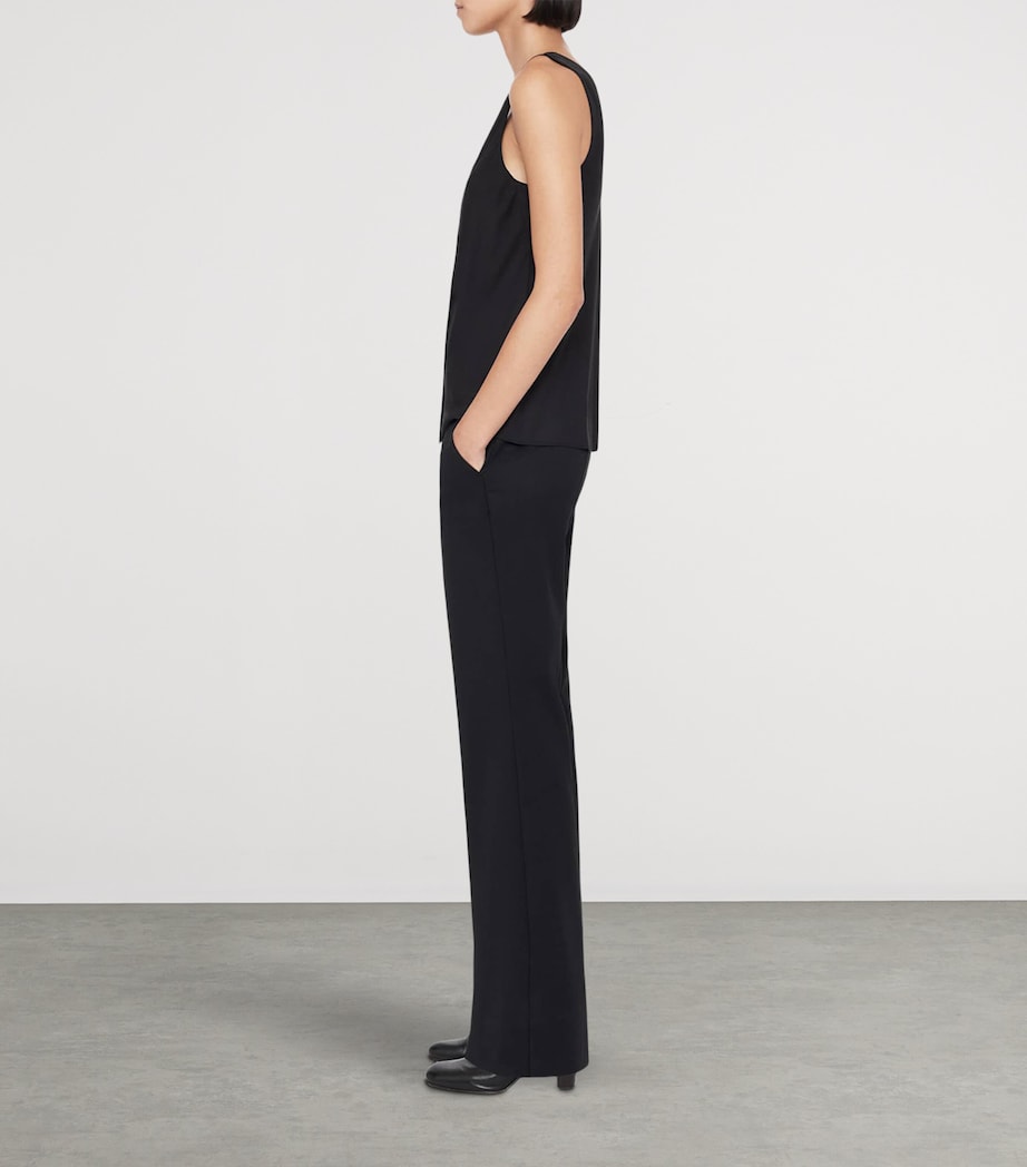 AllSaints Womens Solace Bootcut Trousers Black Image 8