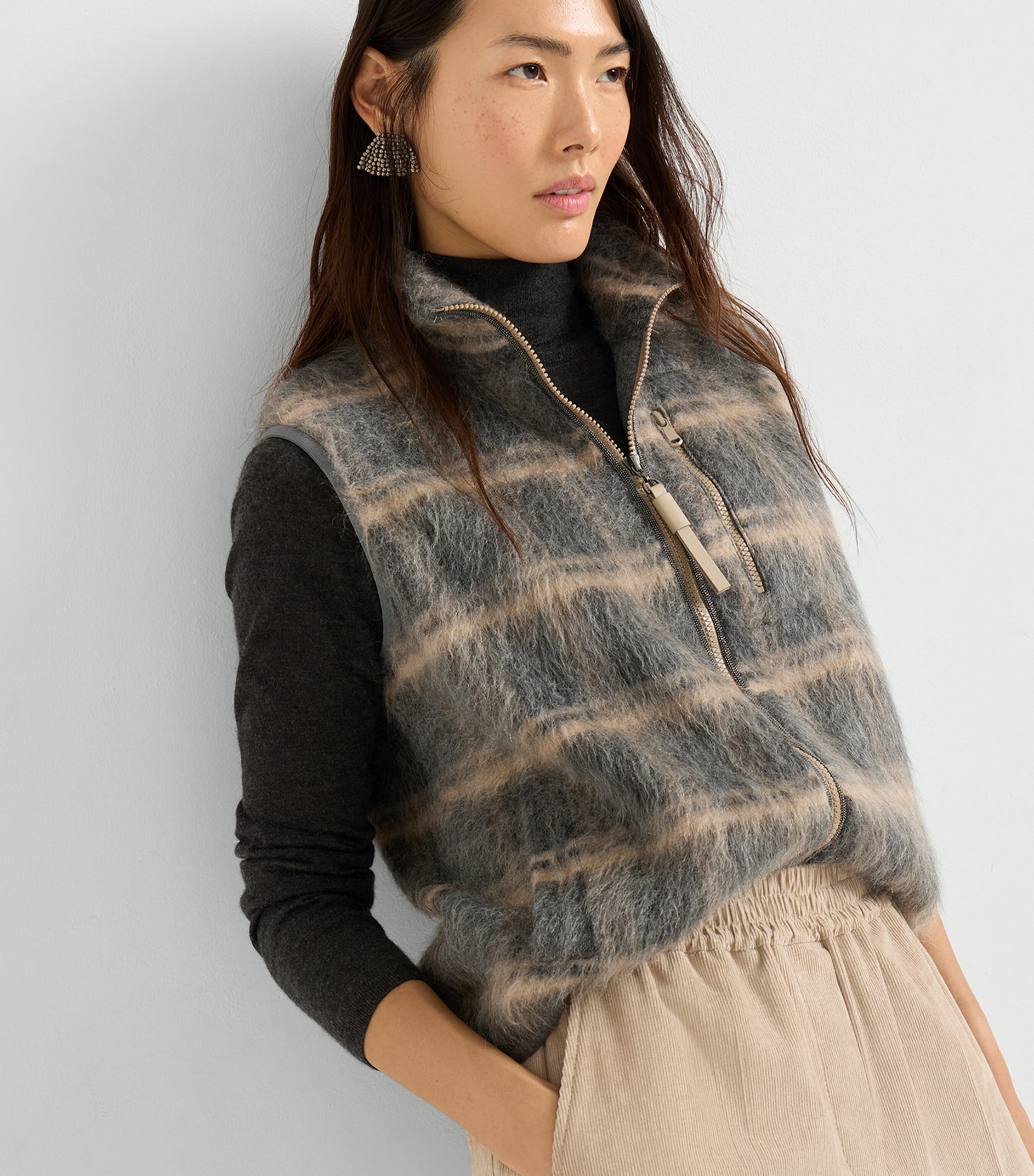 Wool-Blend Jacquard Gilet CND54 Image 5