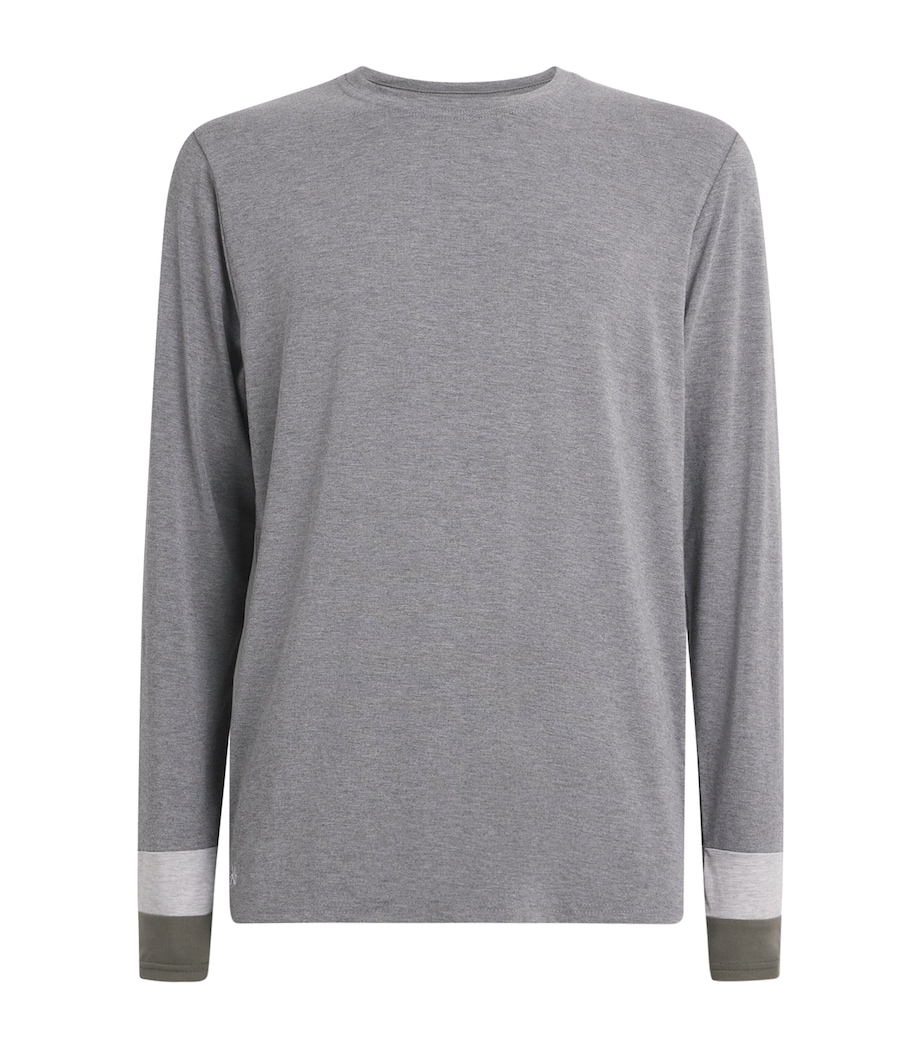 Duo-Panel Long-Sleeve T-Shirt MGREY/LGREY/CHA GRN Image 1