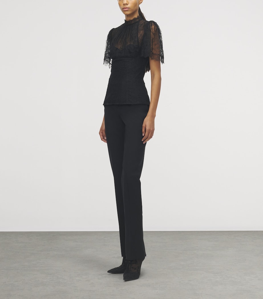 Stretch-Wool Straight Trousers 1000 Image 2