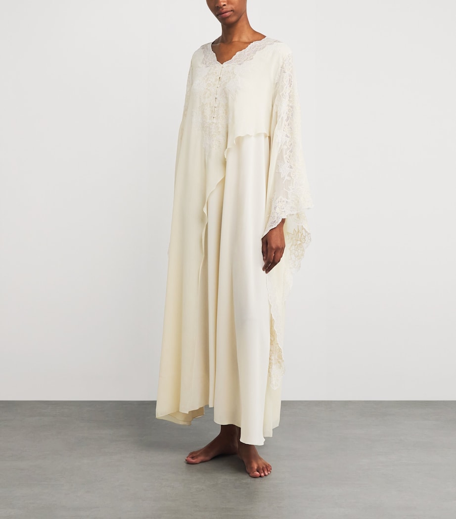 Silk Chiffon Miel Nightdress HONEY Image 2
