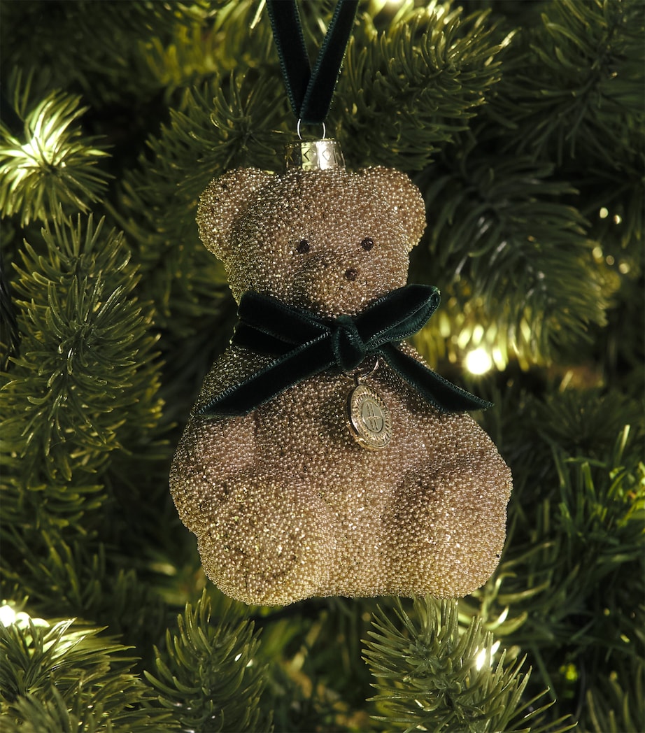 Harrods Beaded Bear Tree Decoration Image 3