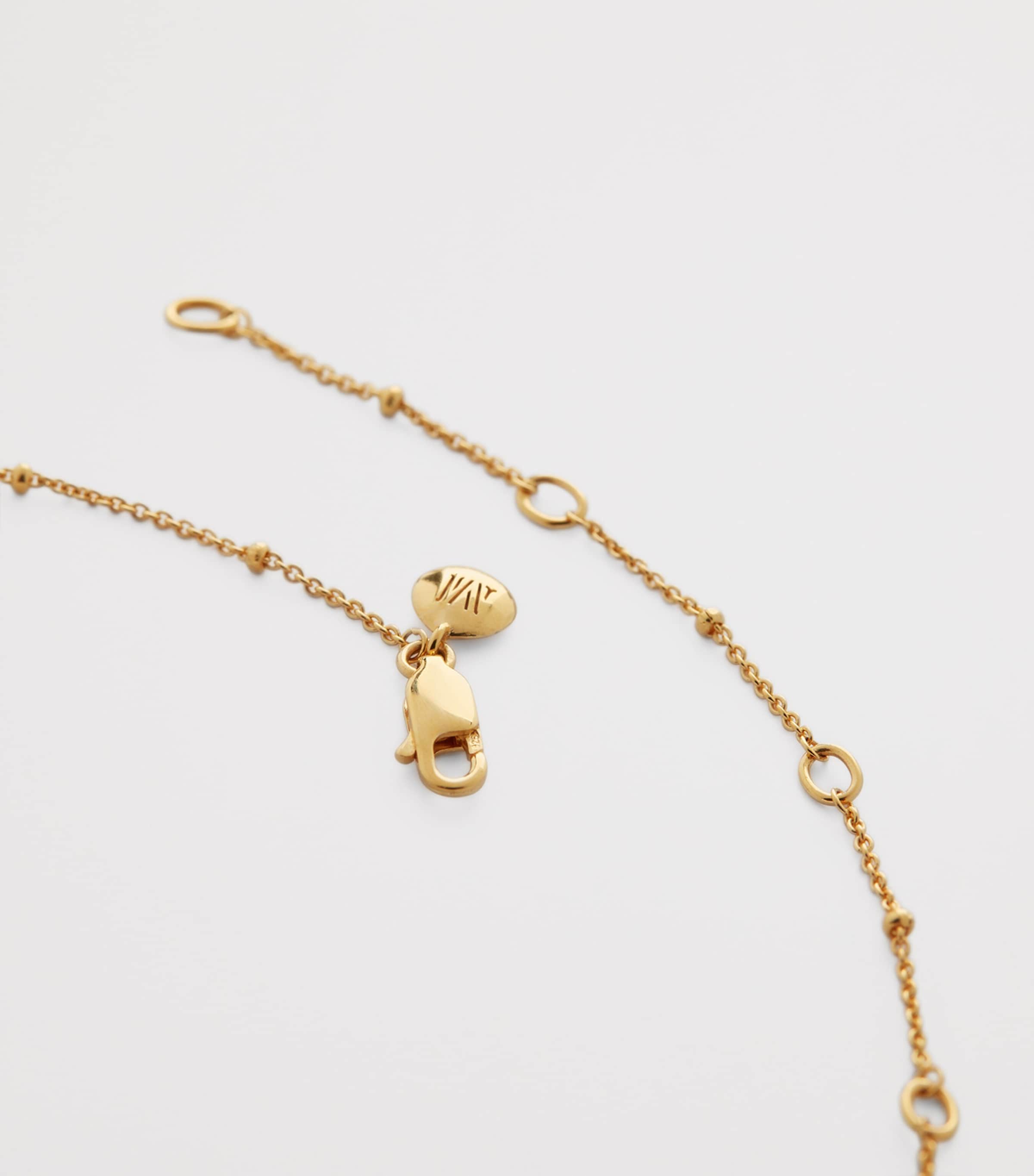 Monica Vinader Gold Vermeil Beaded Chain Necklace (61cm) Gold Vermeil Image 4